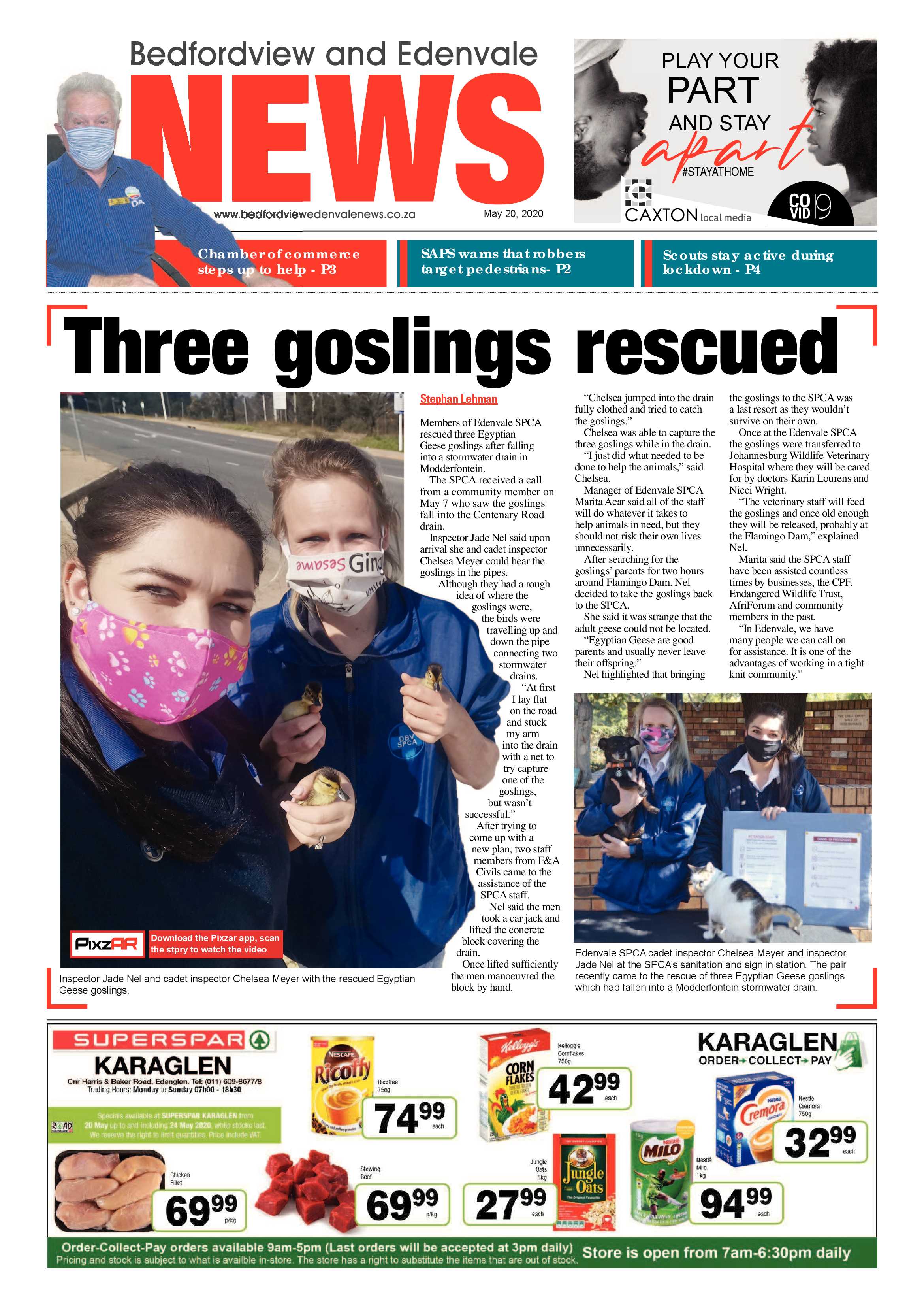 Bedford and Edenvale News 20 May 2020 page 1
