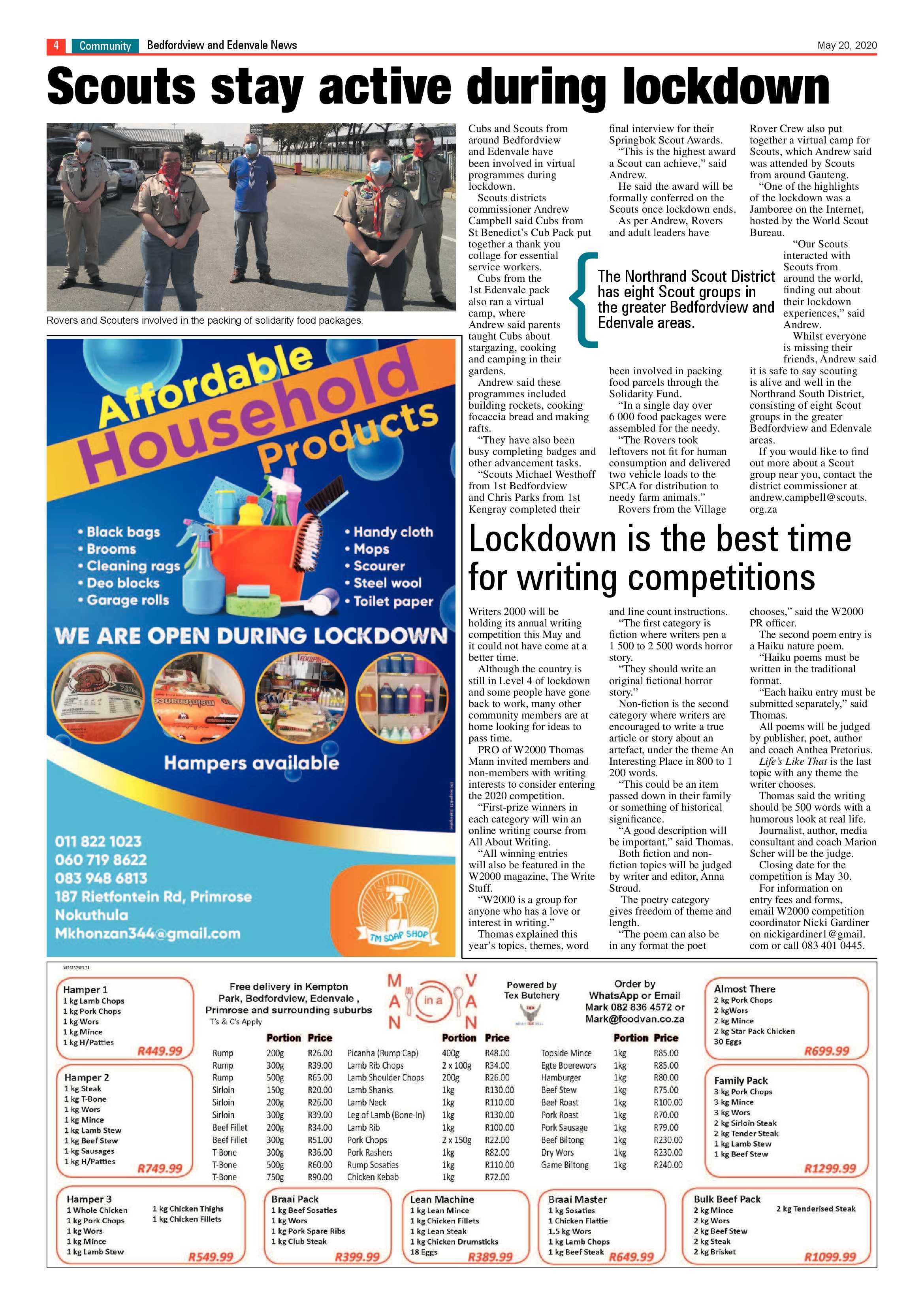 Bedford and Edenvale News 20 May 2020 page 4