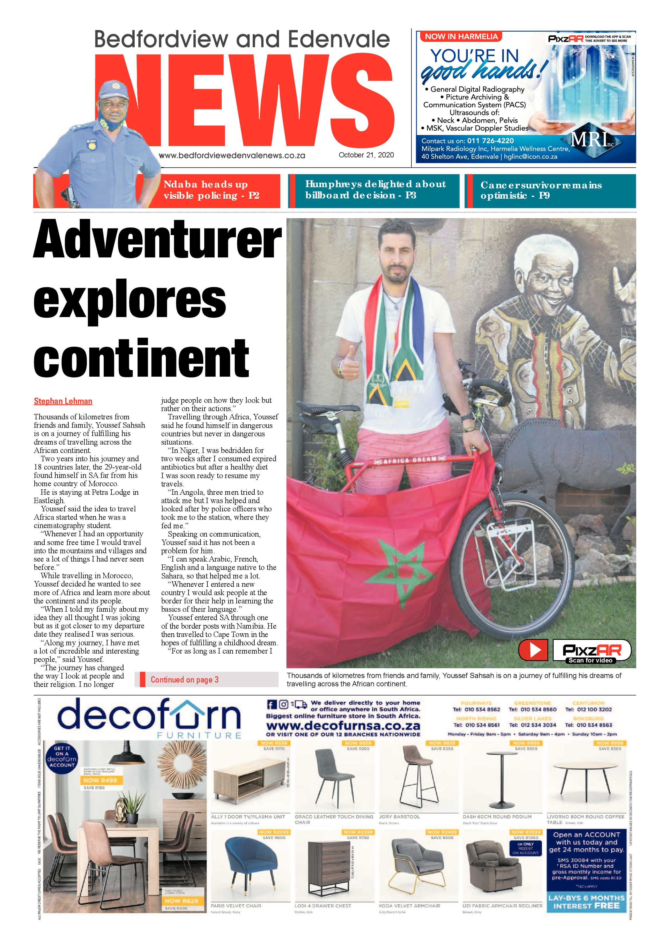 Bedford and Edenvale News 21 October 2020 page 1