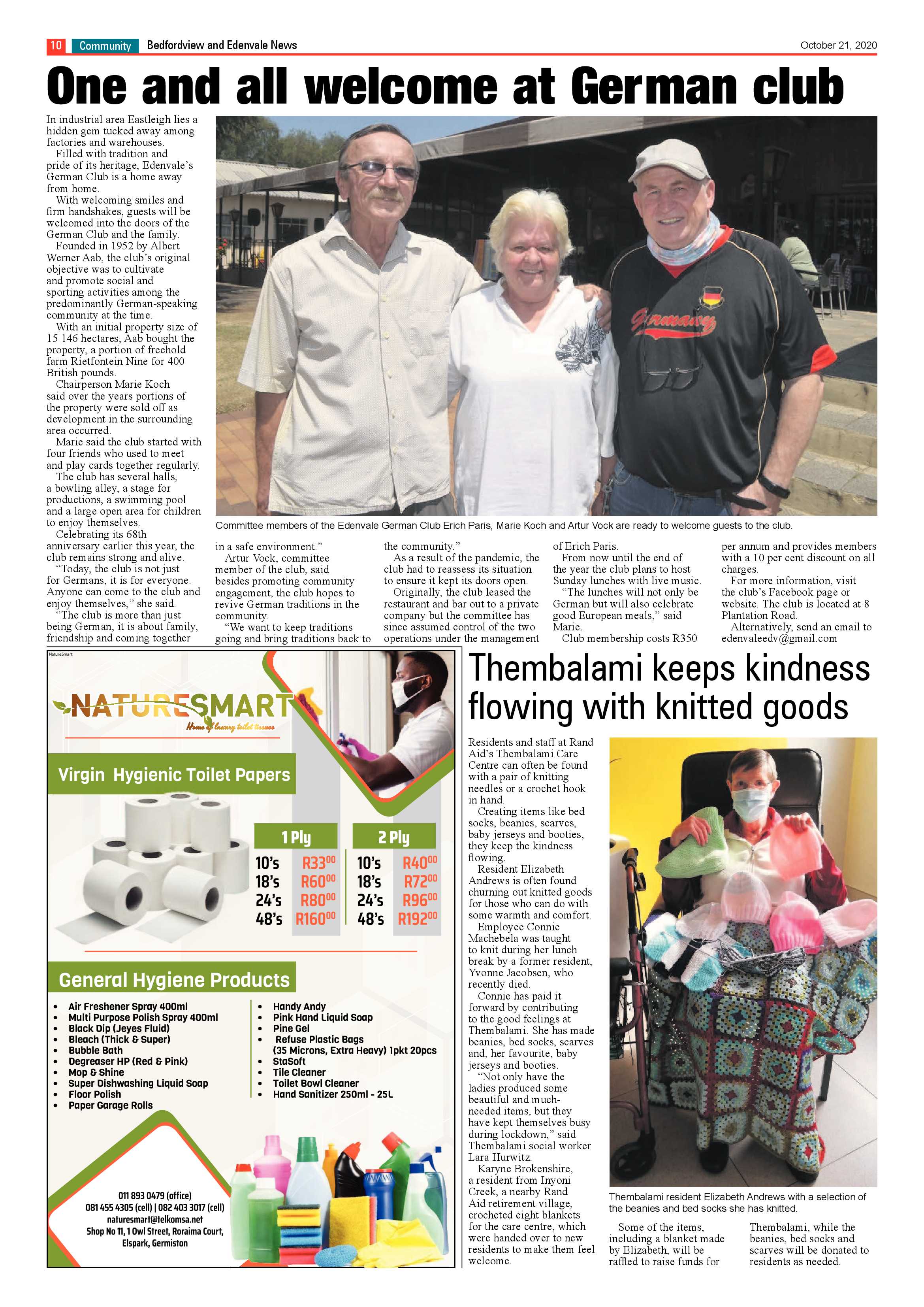 Bedford and Edenvale News 21 October 2020 page 10