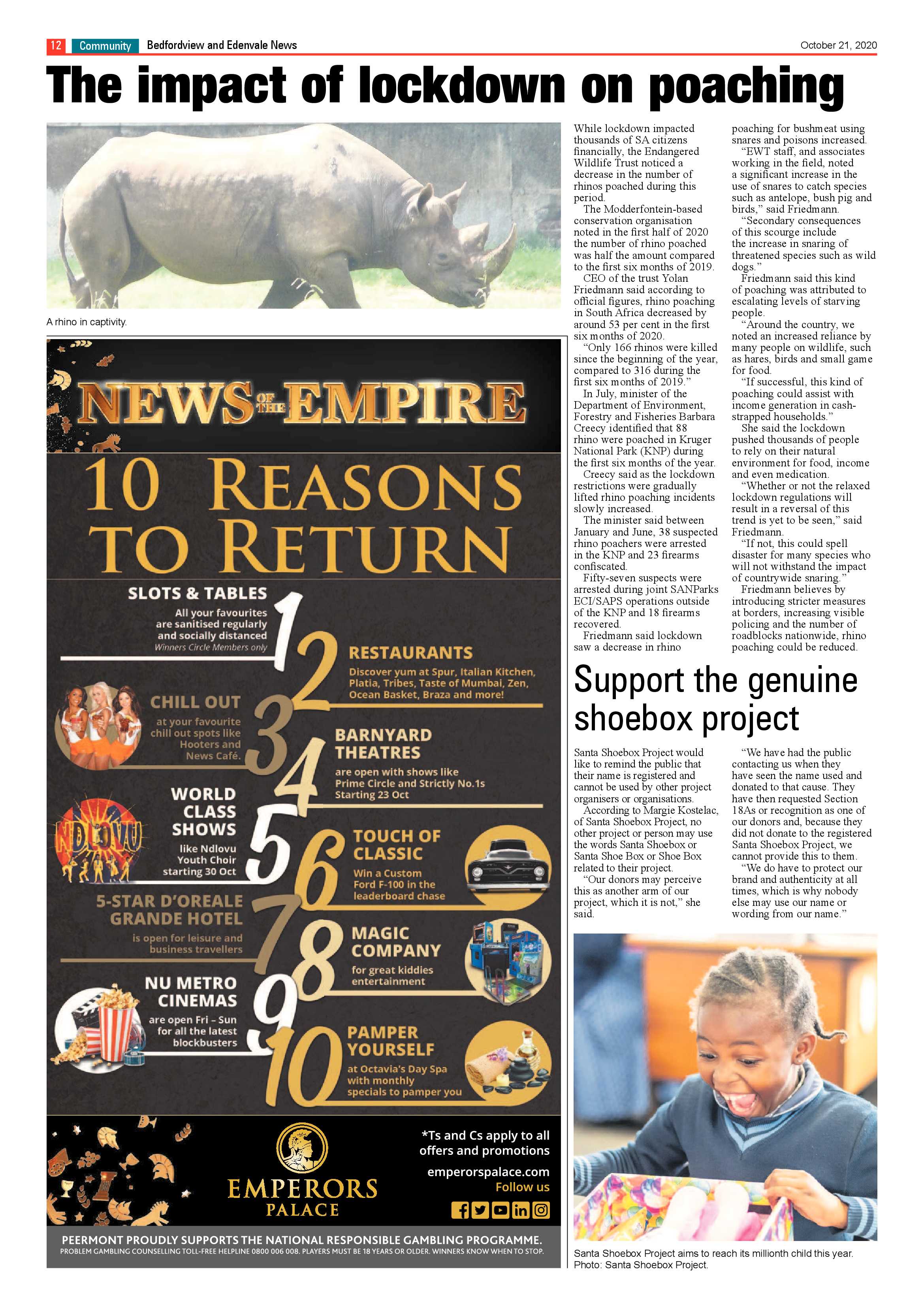 Bedford and Edenvale News 21 October 2020 page 12