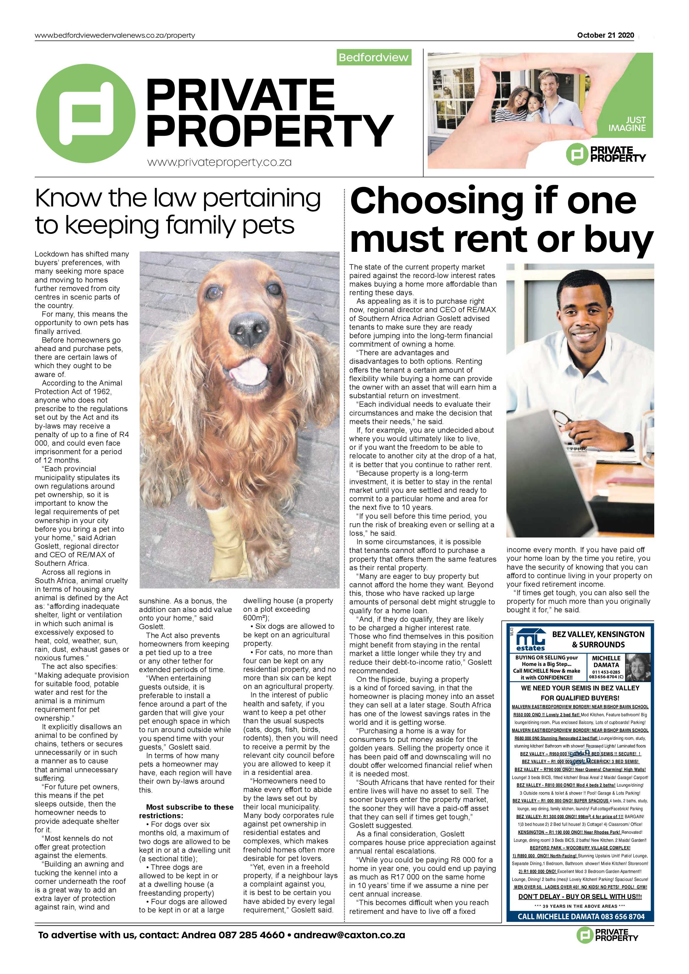 Bedford and Edenvale News 21 October 2020 page 15