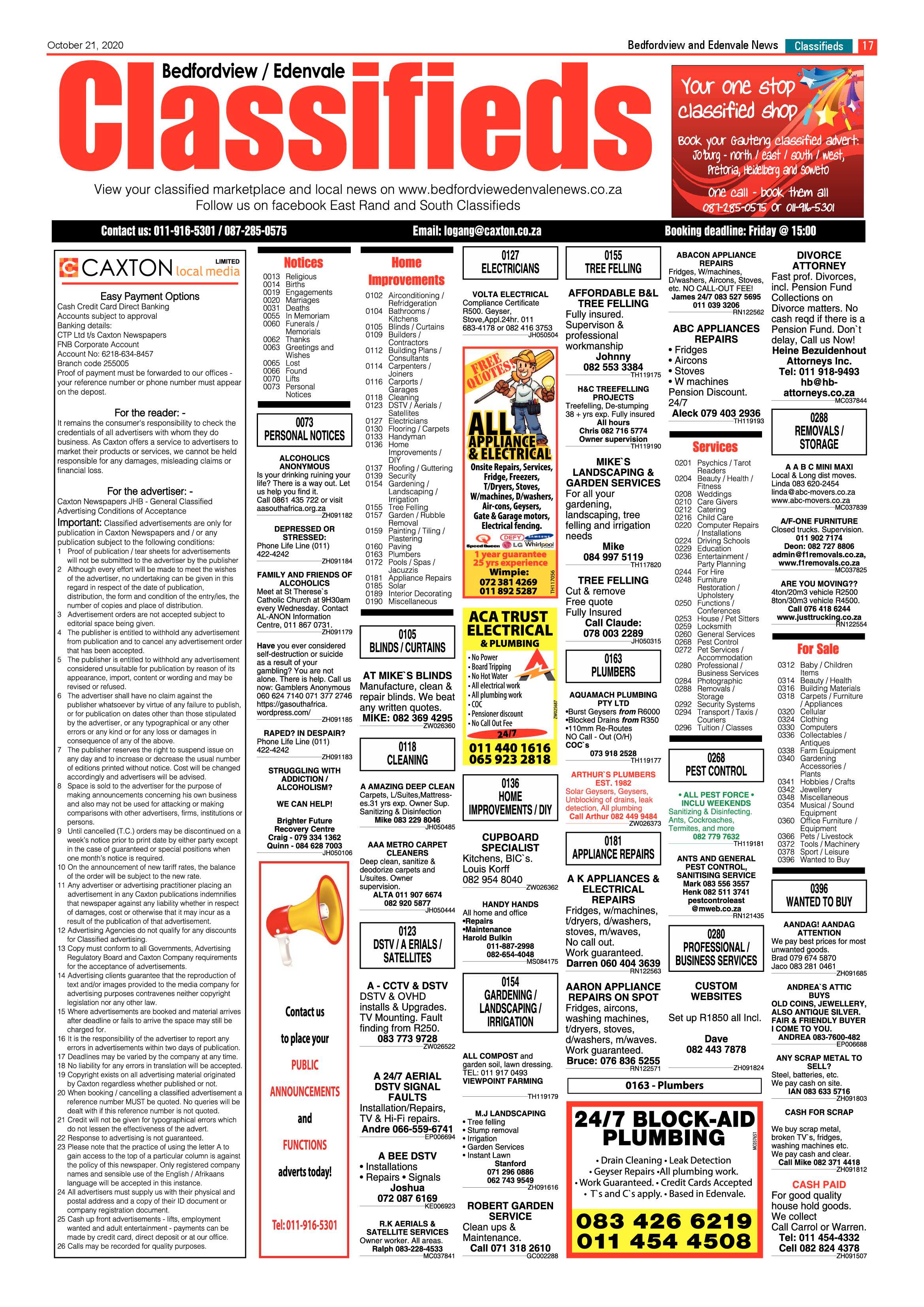 Bedford and Edenvale News 21 October 2020 page 17