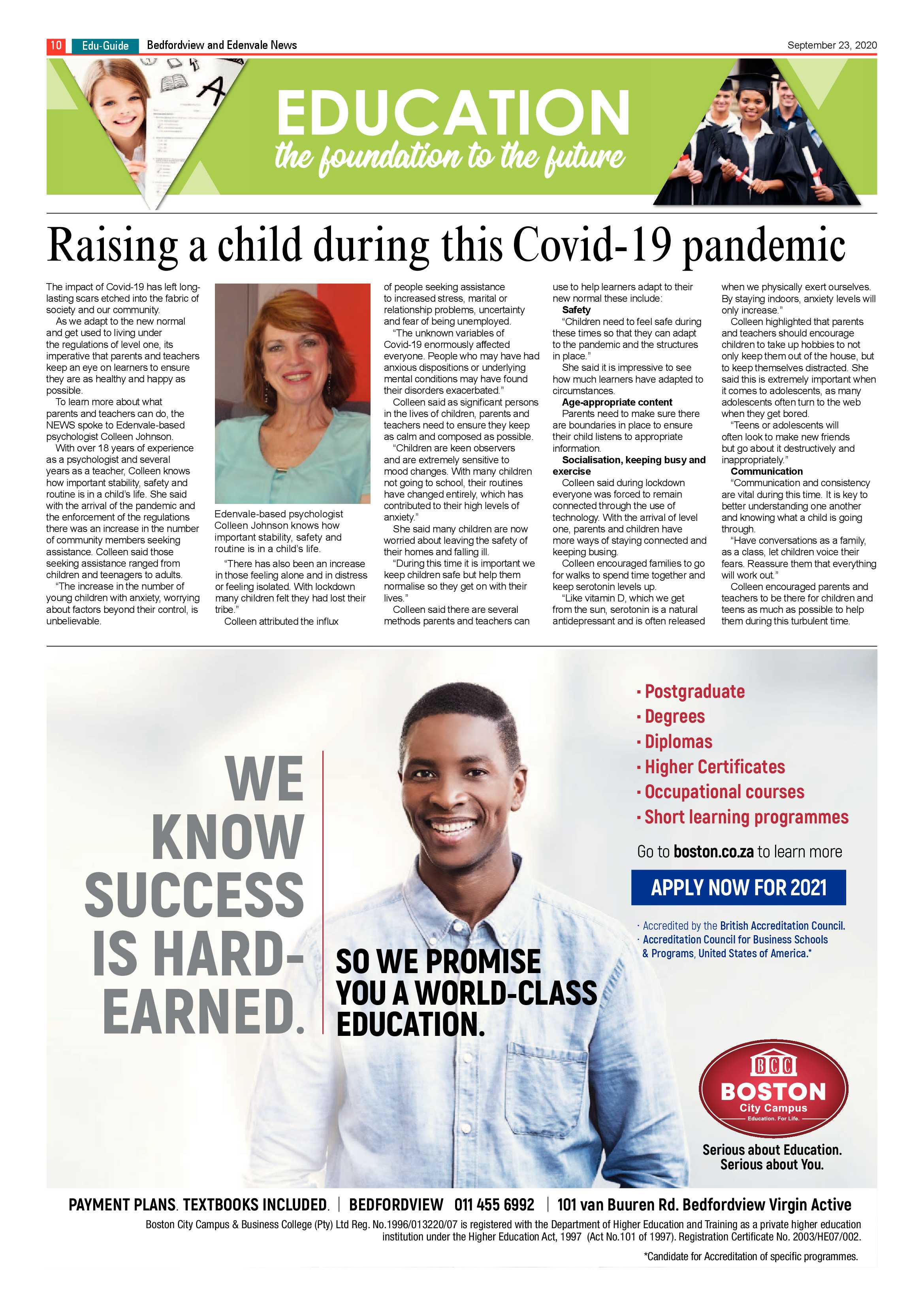 Bedford and Edenvale News 23 September 2020 page 10