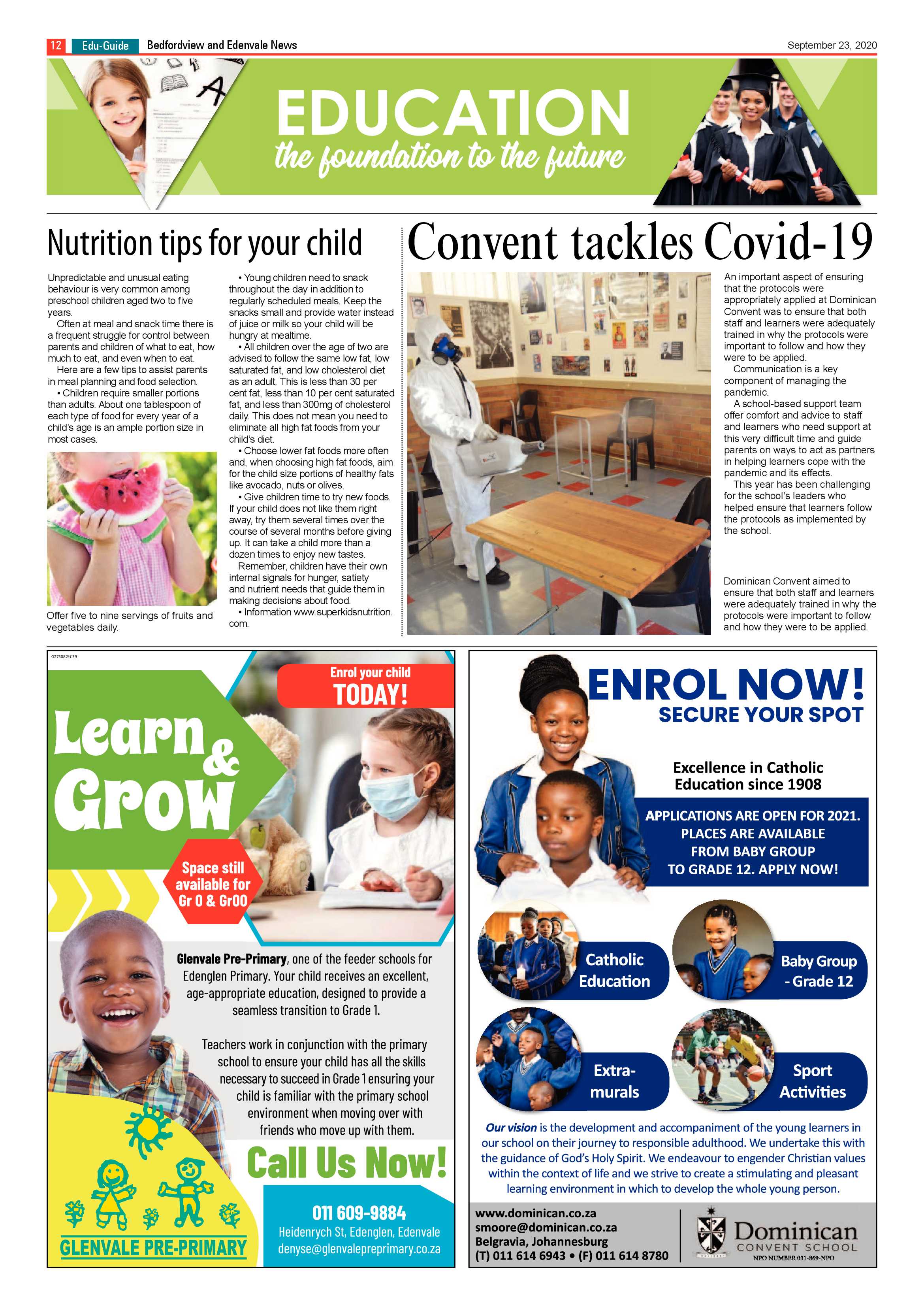Bedford and Edenvale News 23 September 2020 page 12