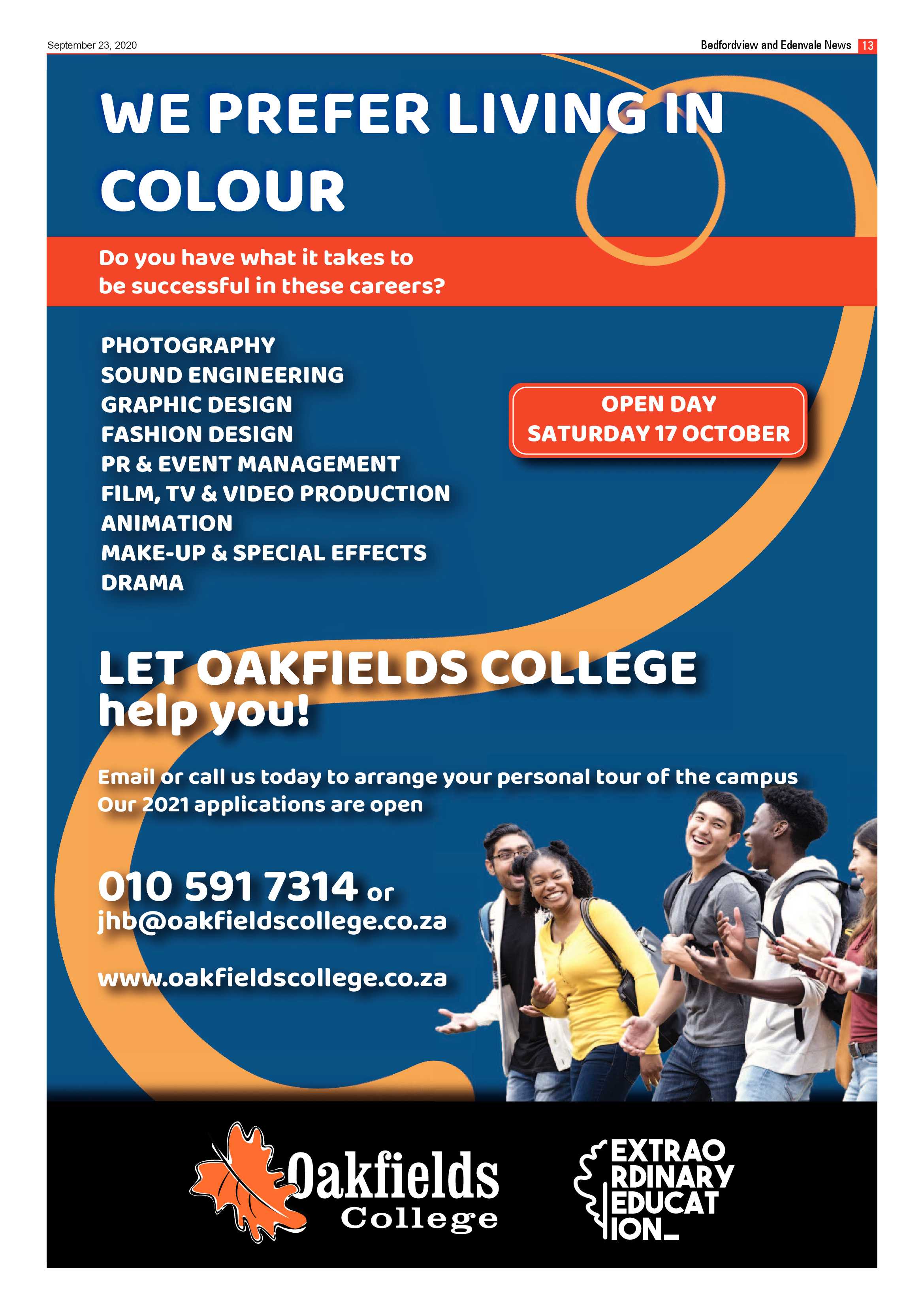 Bedford and Edenvale News 23 September 2020 page 13