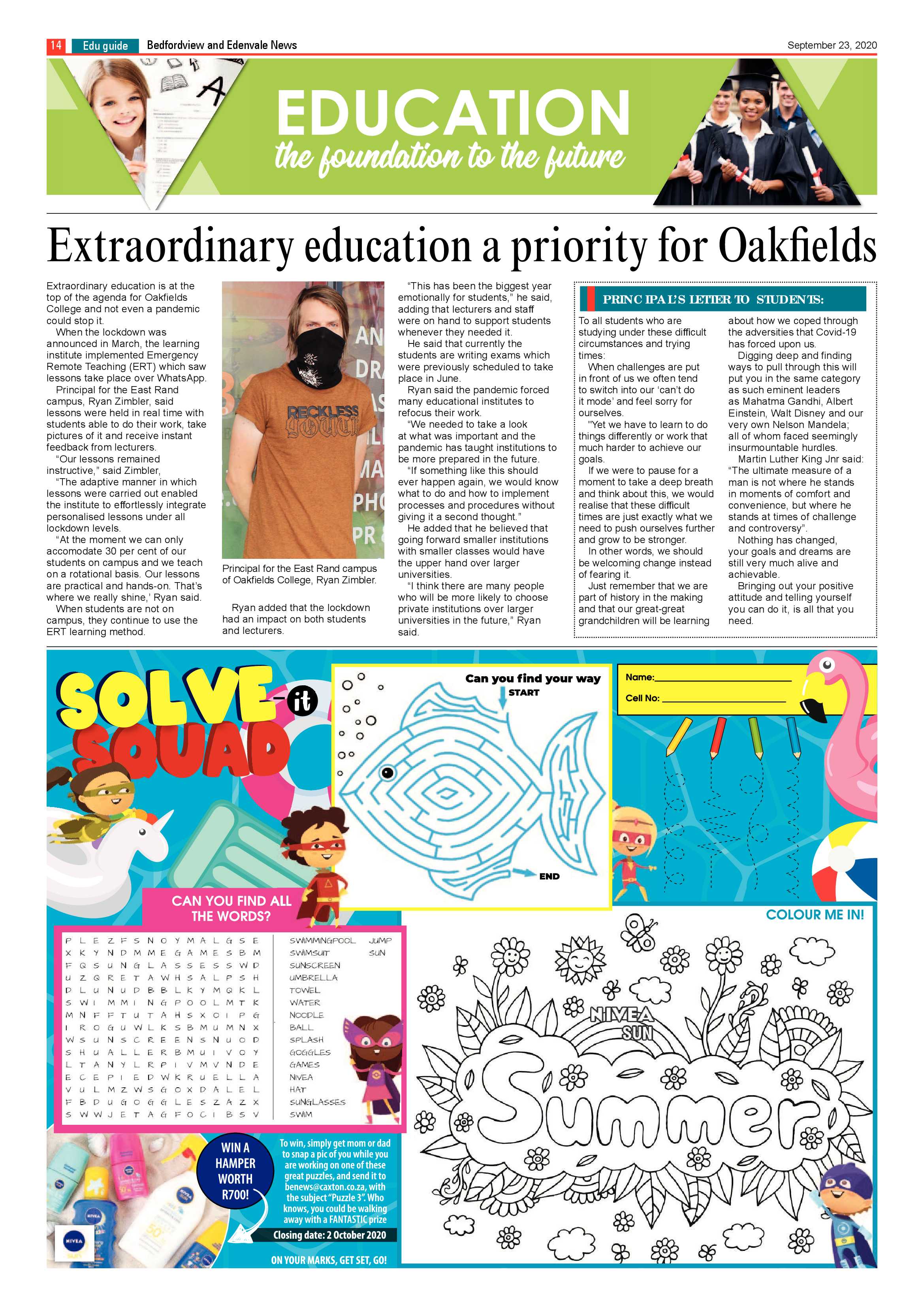 Bedford and Edenvale News 23 September 2020 page 14
