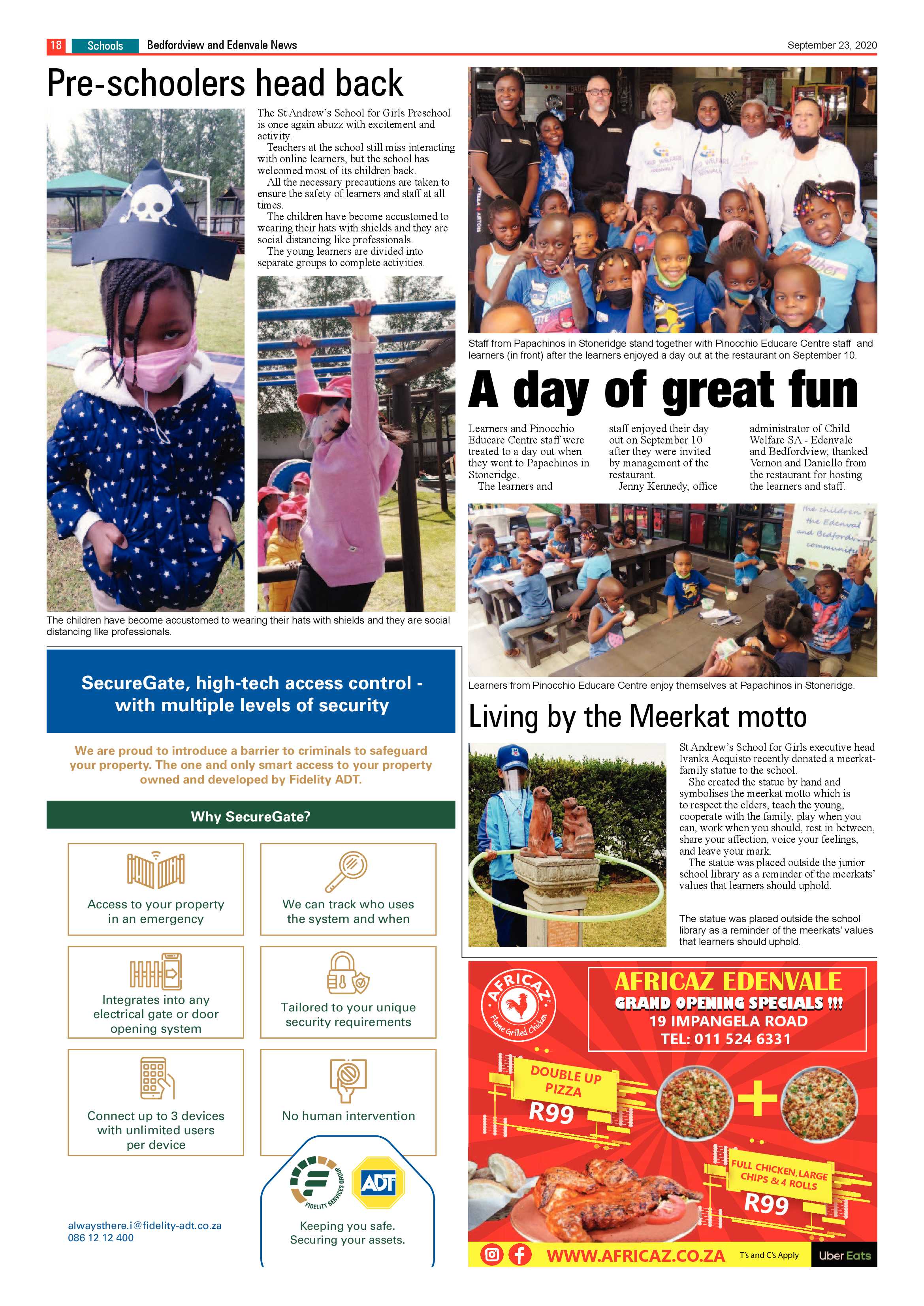 Bedford and Edenvale News 23 September 2020 page 18