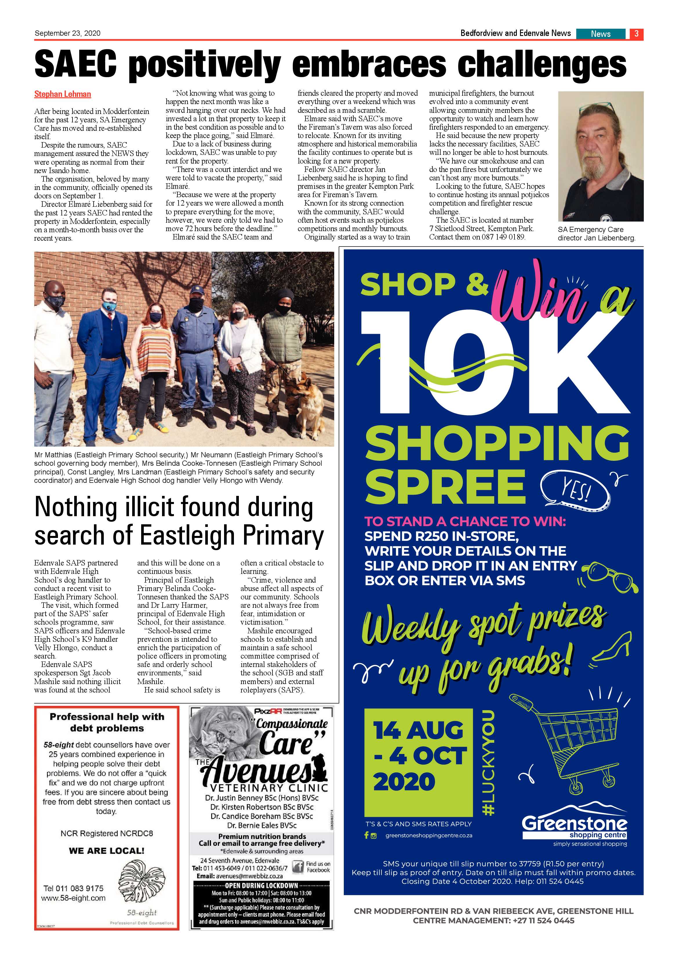 Bedford and Edenvale News 23 September 2020 page 3