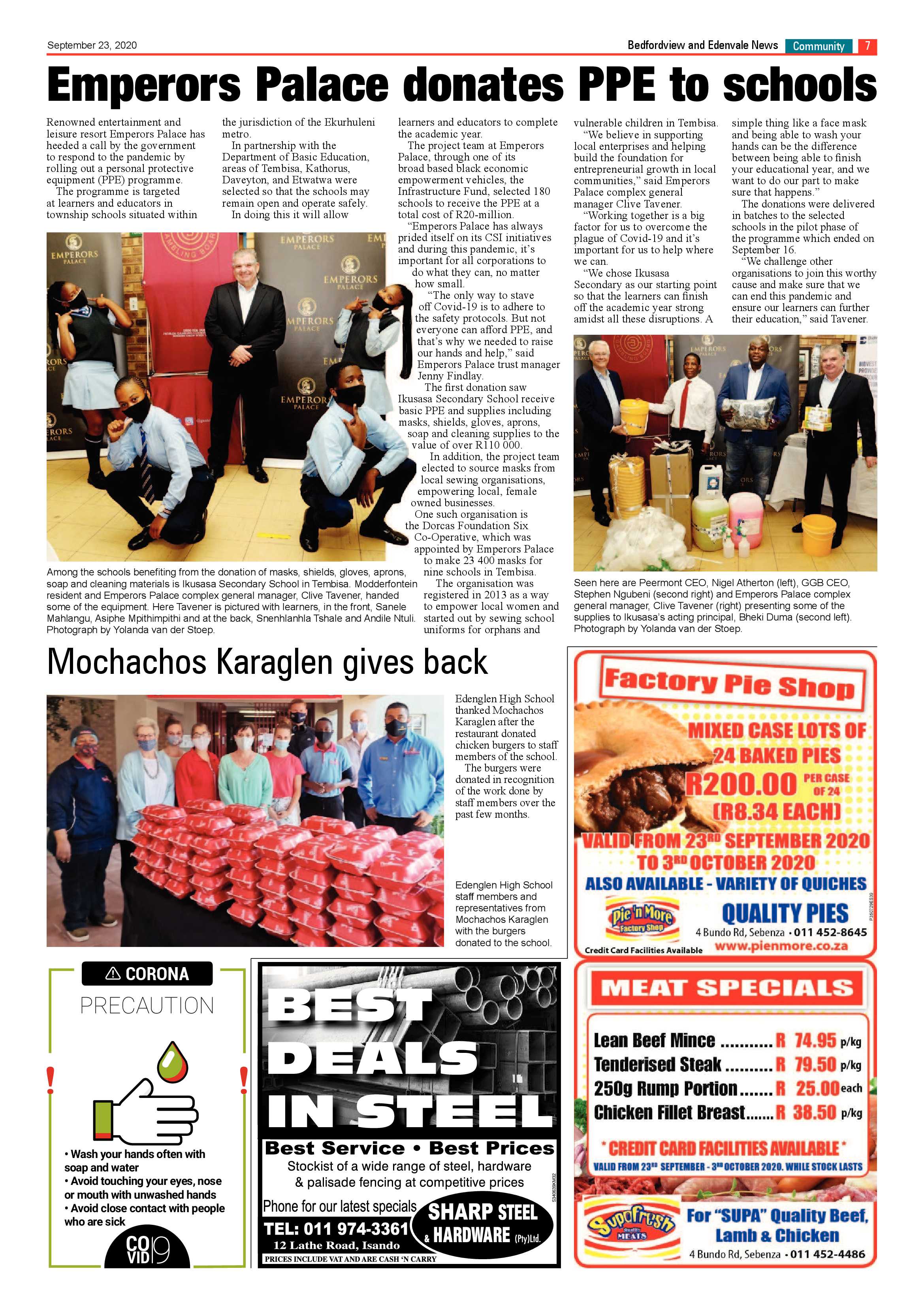 Bedford and Edenvale News 23 September 2020 page 7