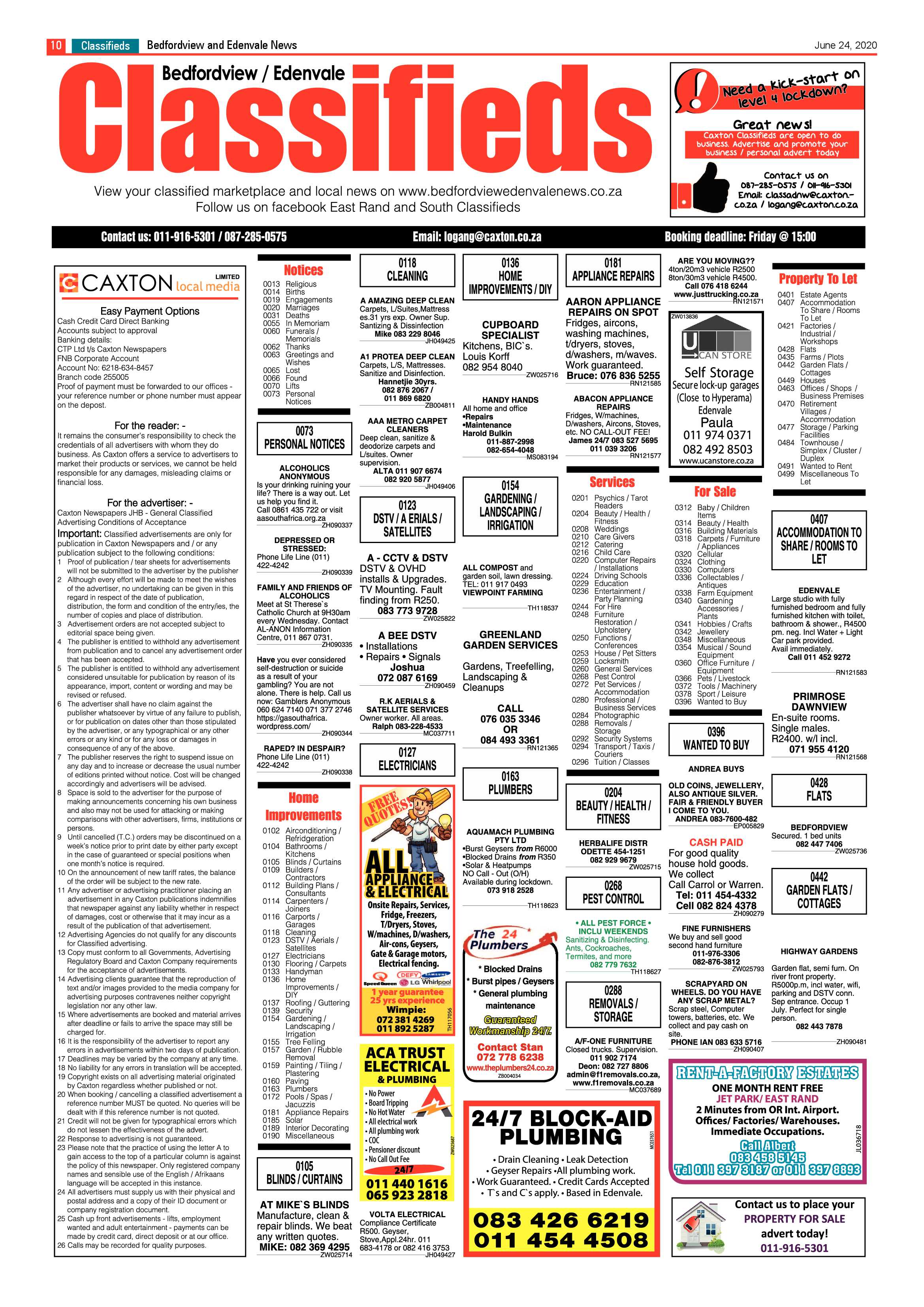 Bedford and Edenvale News 24 June 2020 page 10