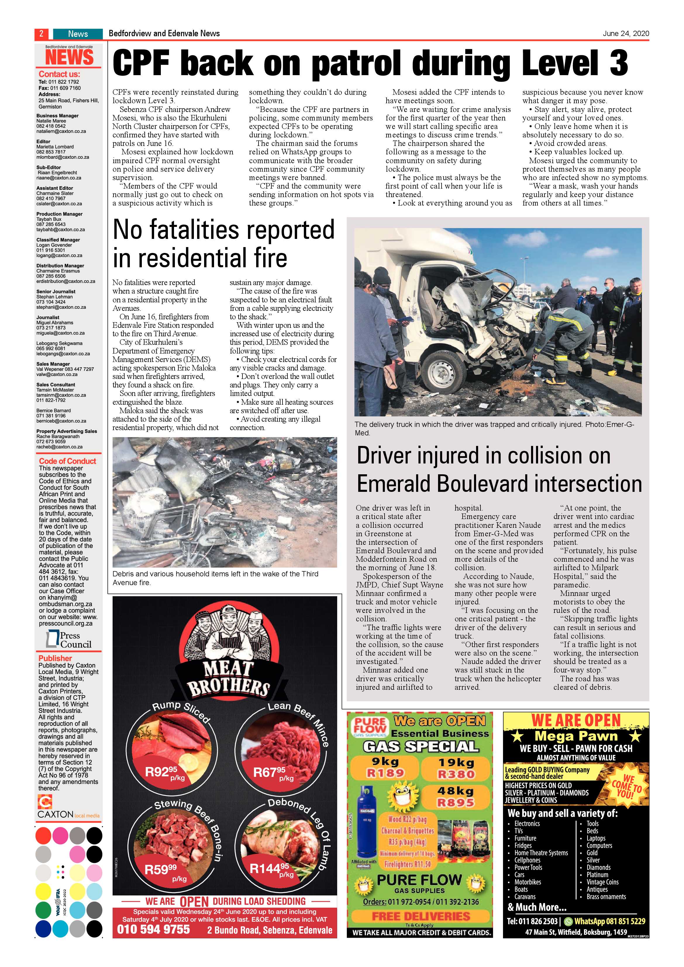 Bedford and Edenvale News 24 June 2020 page 2