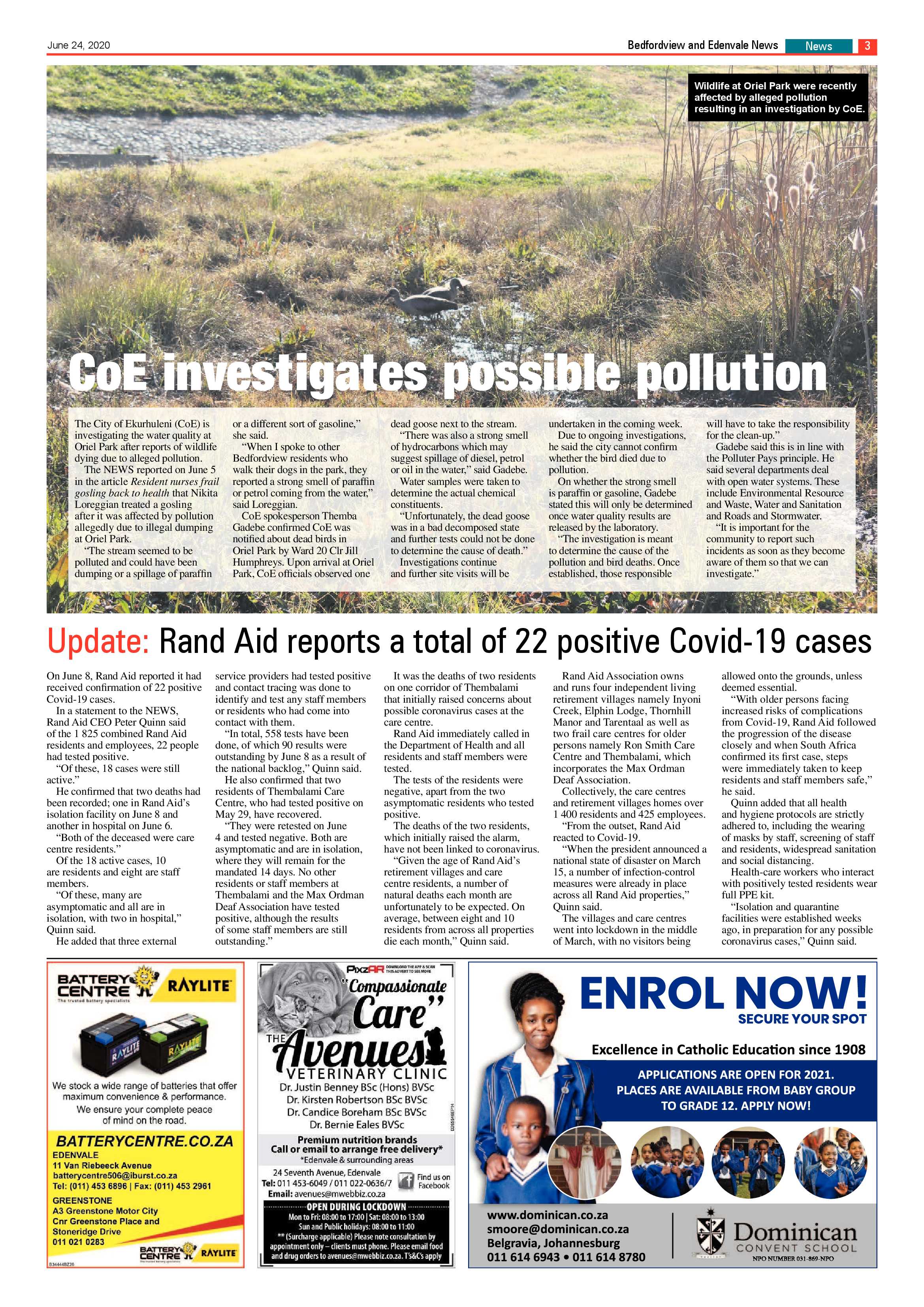 Bedford and Edenvale News 24 June 2020 page 3