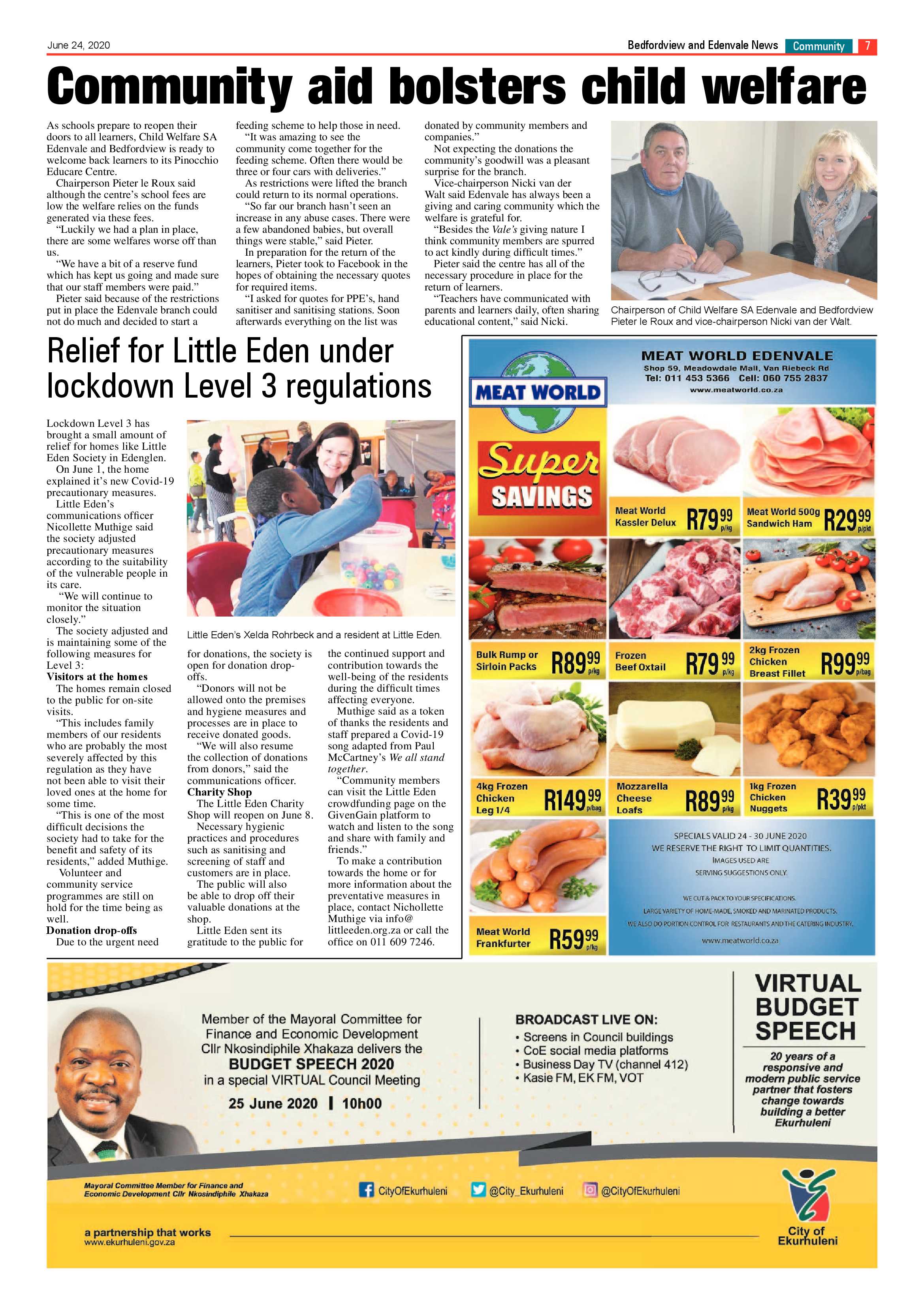 Bedford and Edenvale News 24 June 2020 page 7