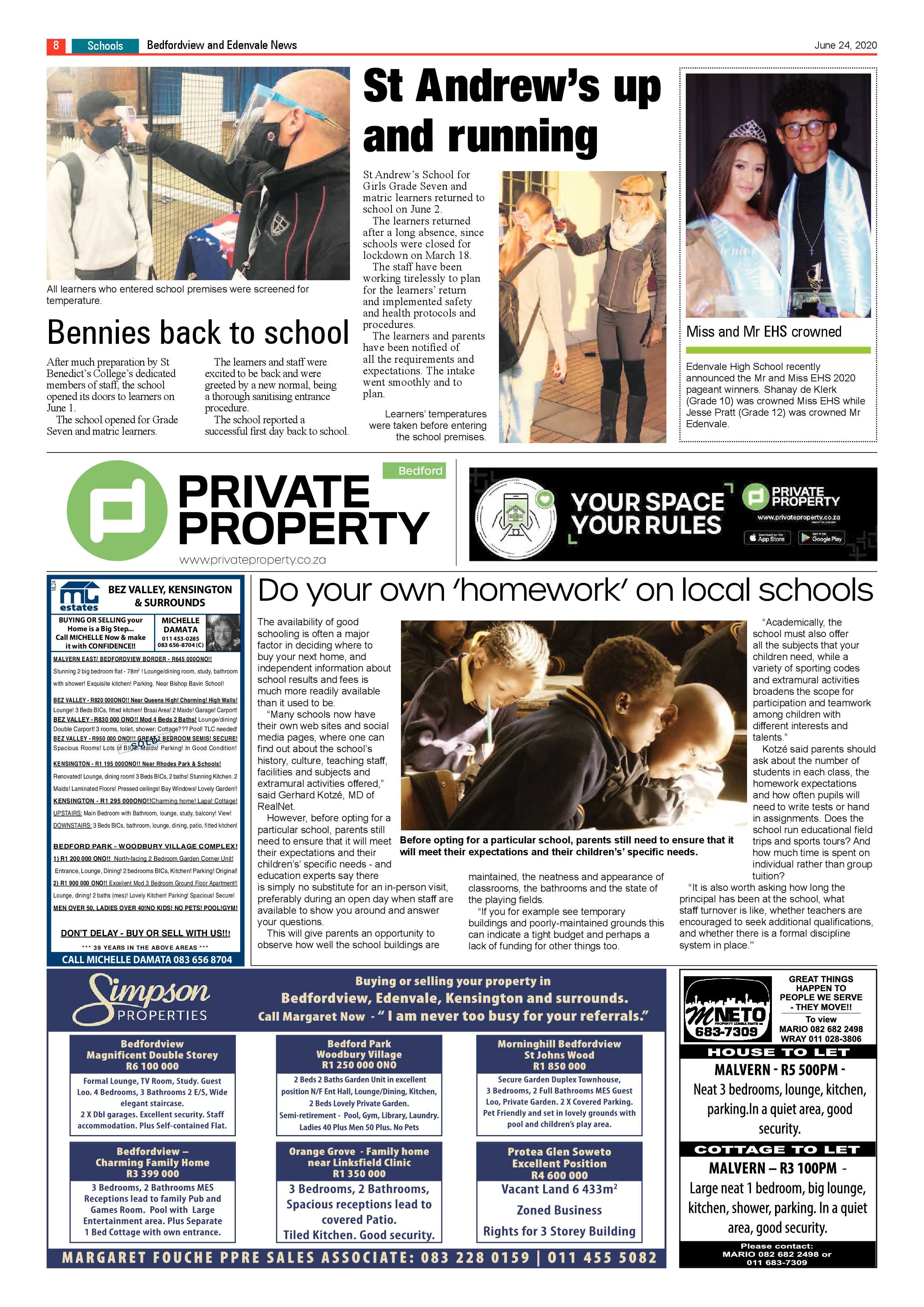 Bedford and Edenvale News 24 June 2020 page 8