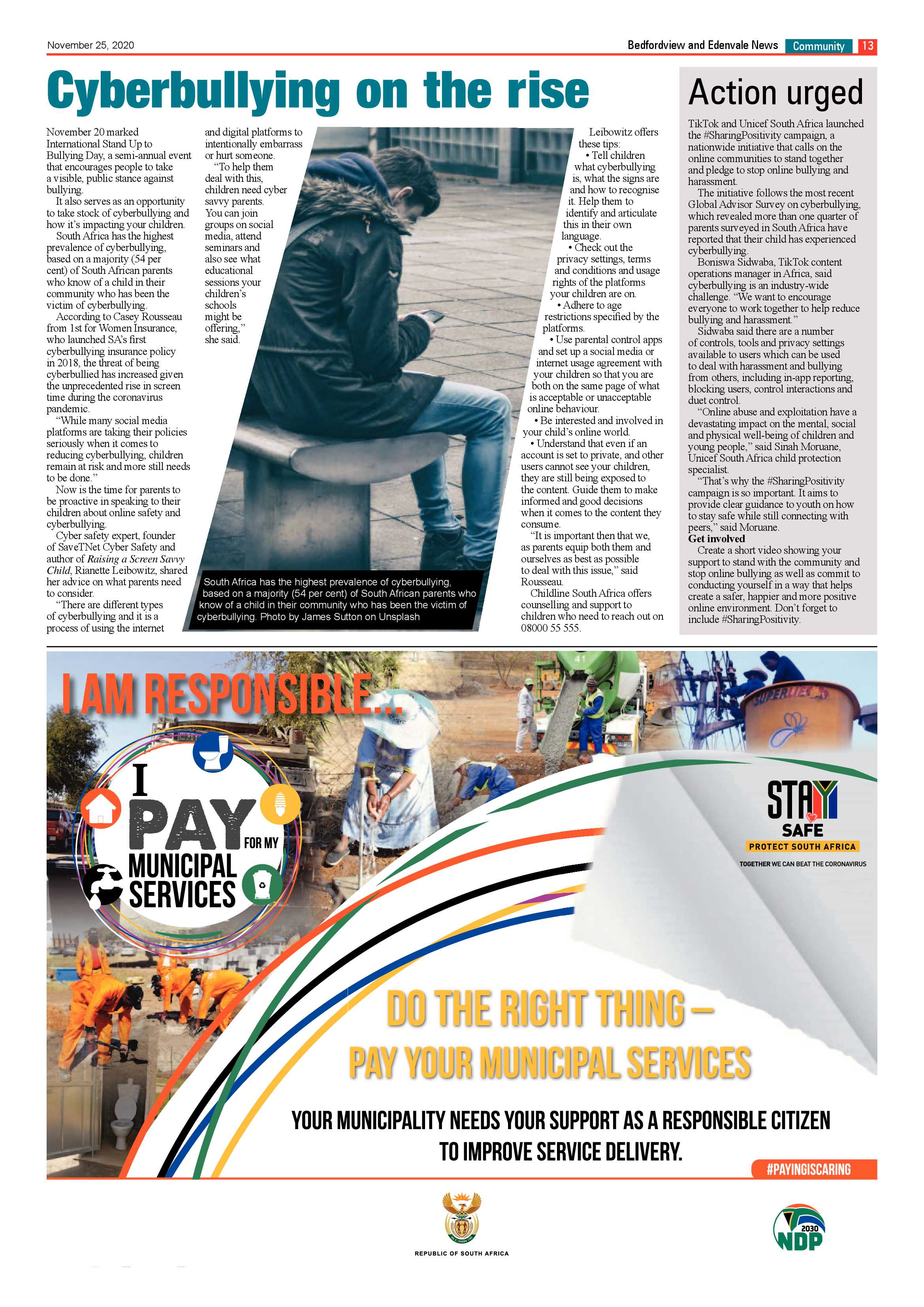 Bedford and Edenvale News 25  November 2020 page 13