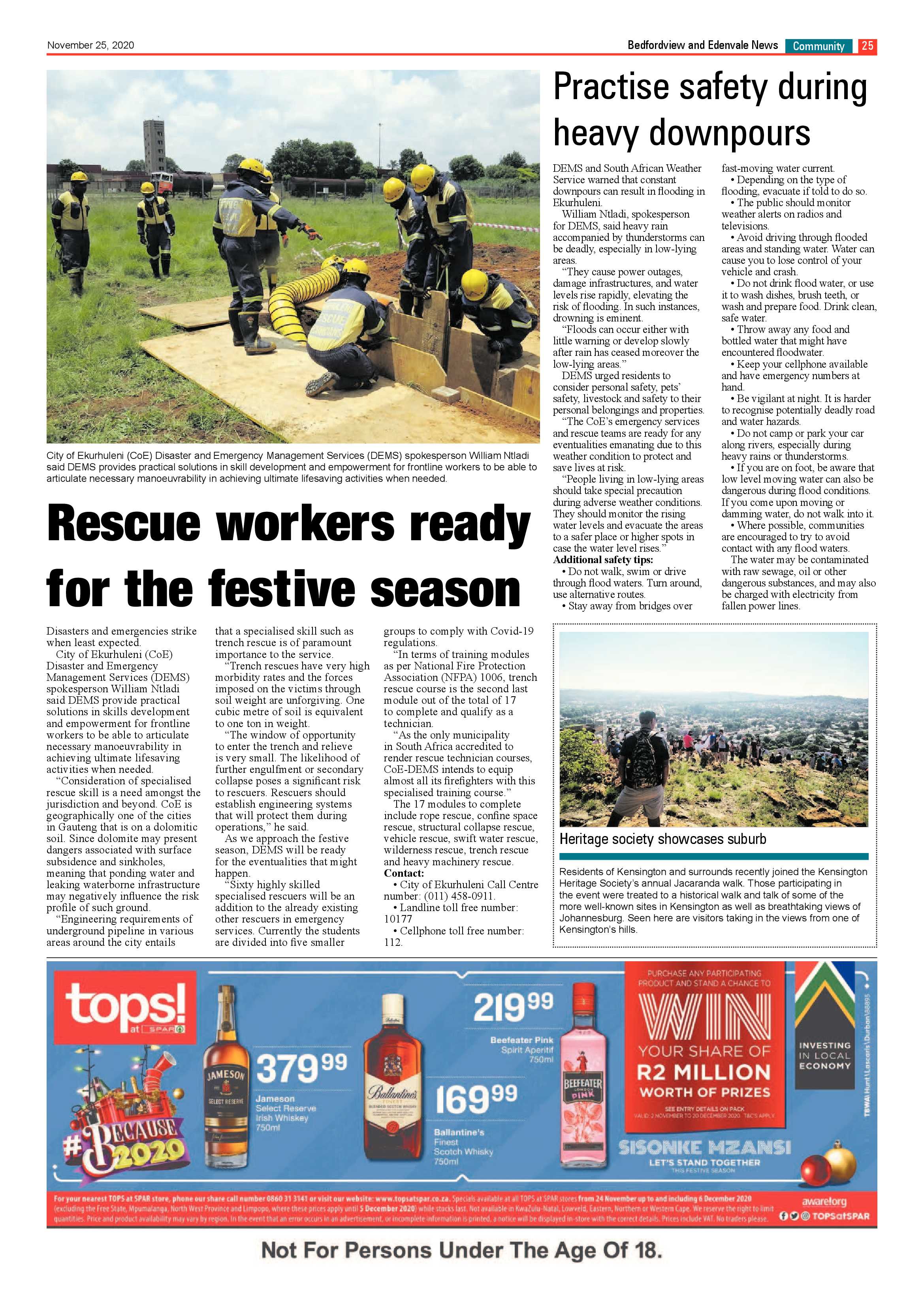 Bedford and Edenvale News 25  November 2020 page 25