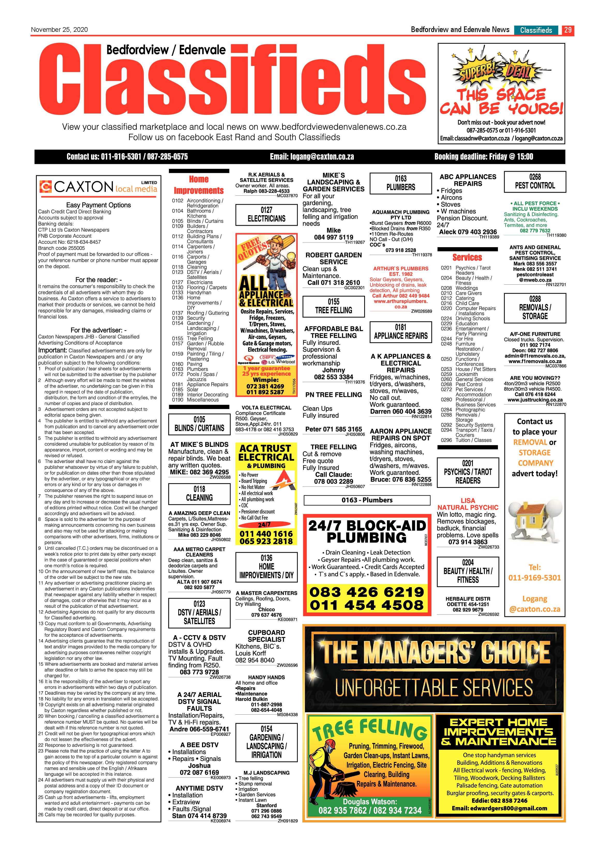 Bedford and Edenvale News 25  November 2020 page 29