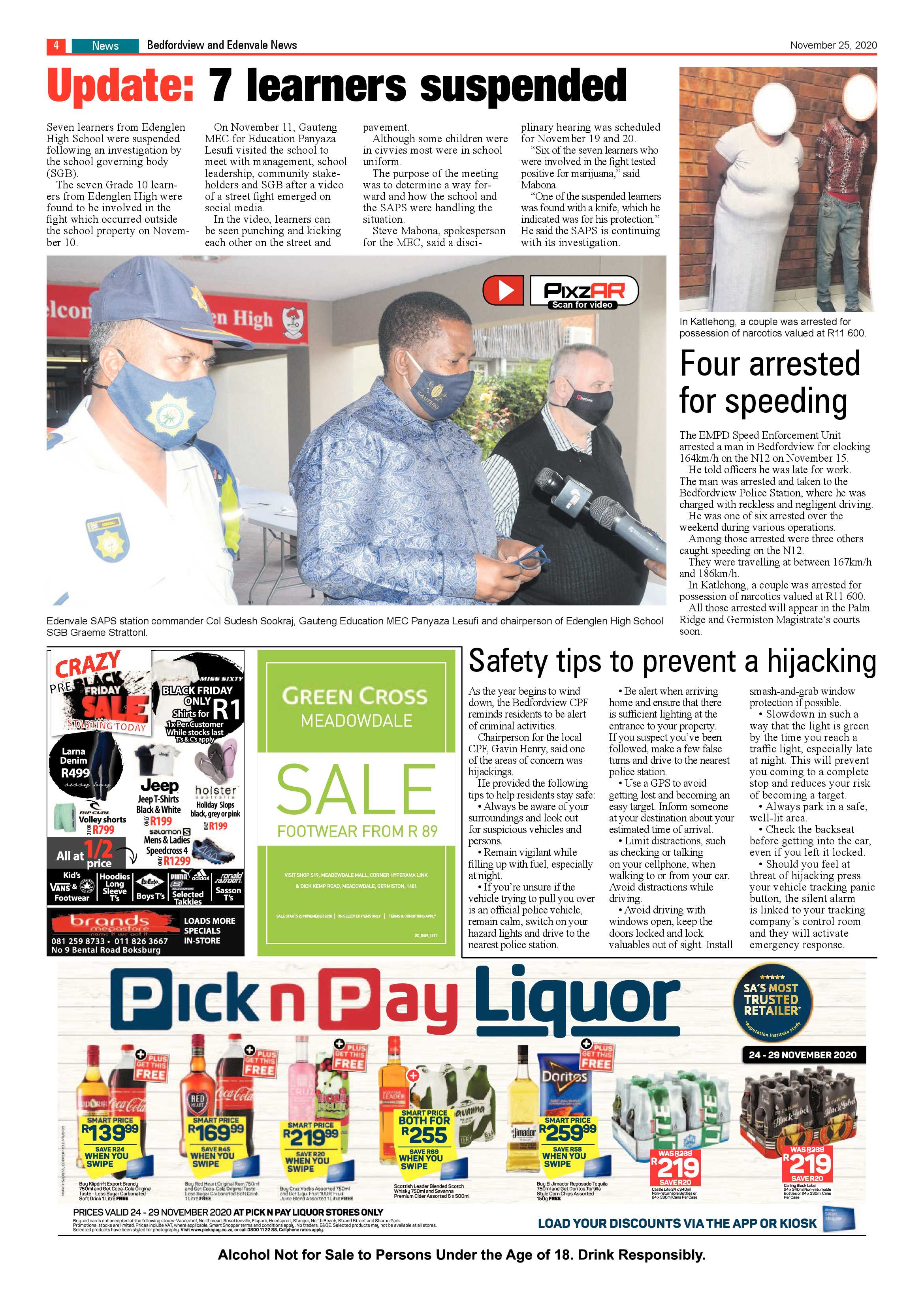 Bedford and Edenvale News 25  November 2020 page 4