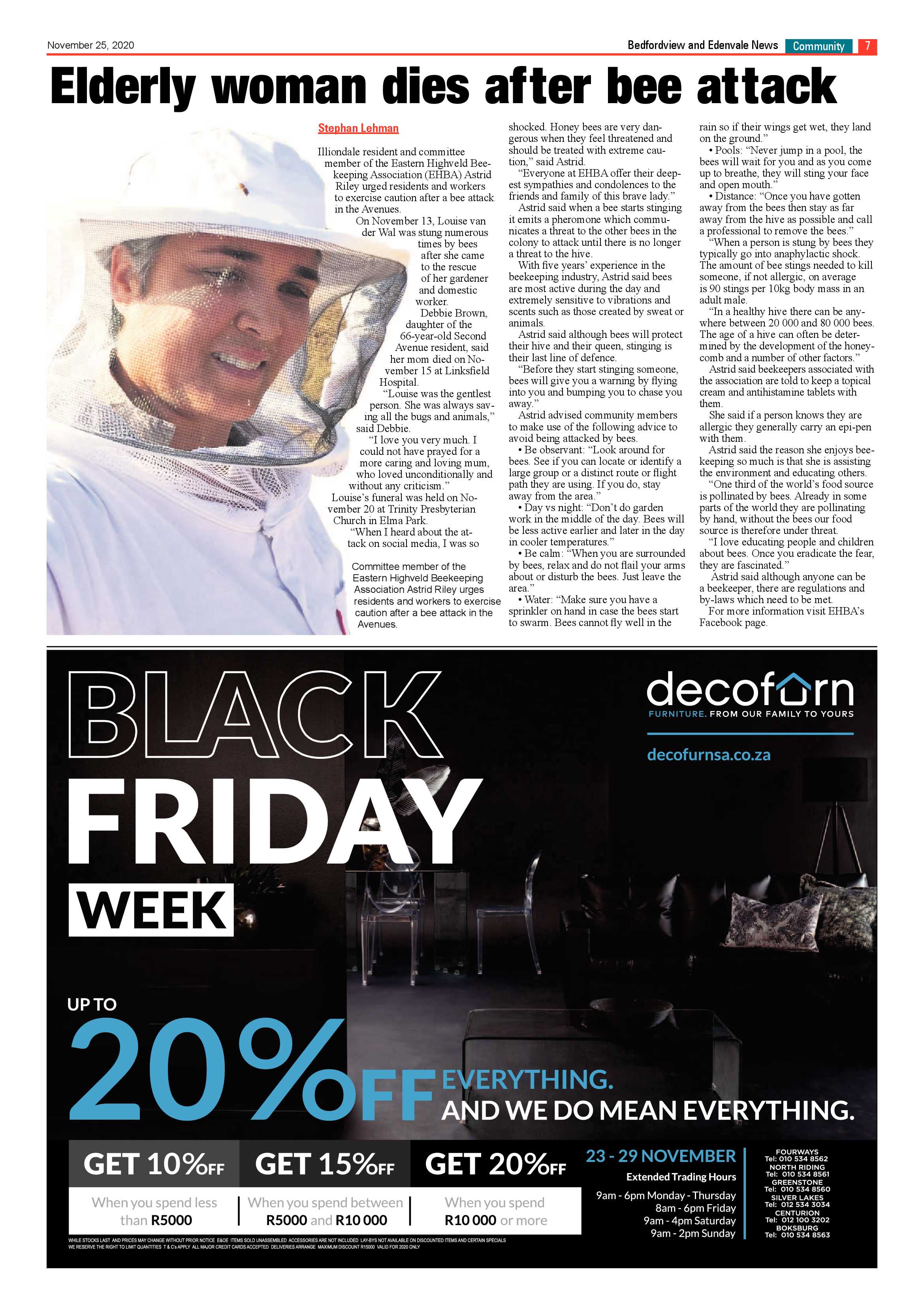 Bedford and Edenvale News 25  November 2020 page 7