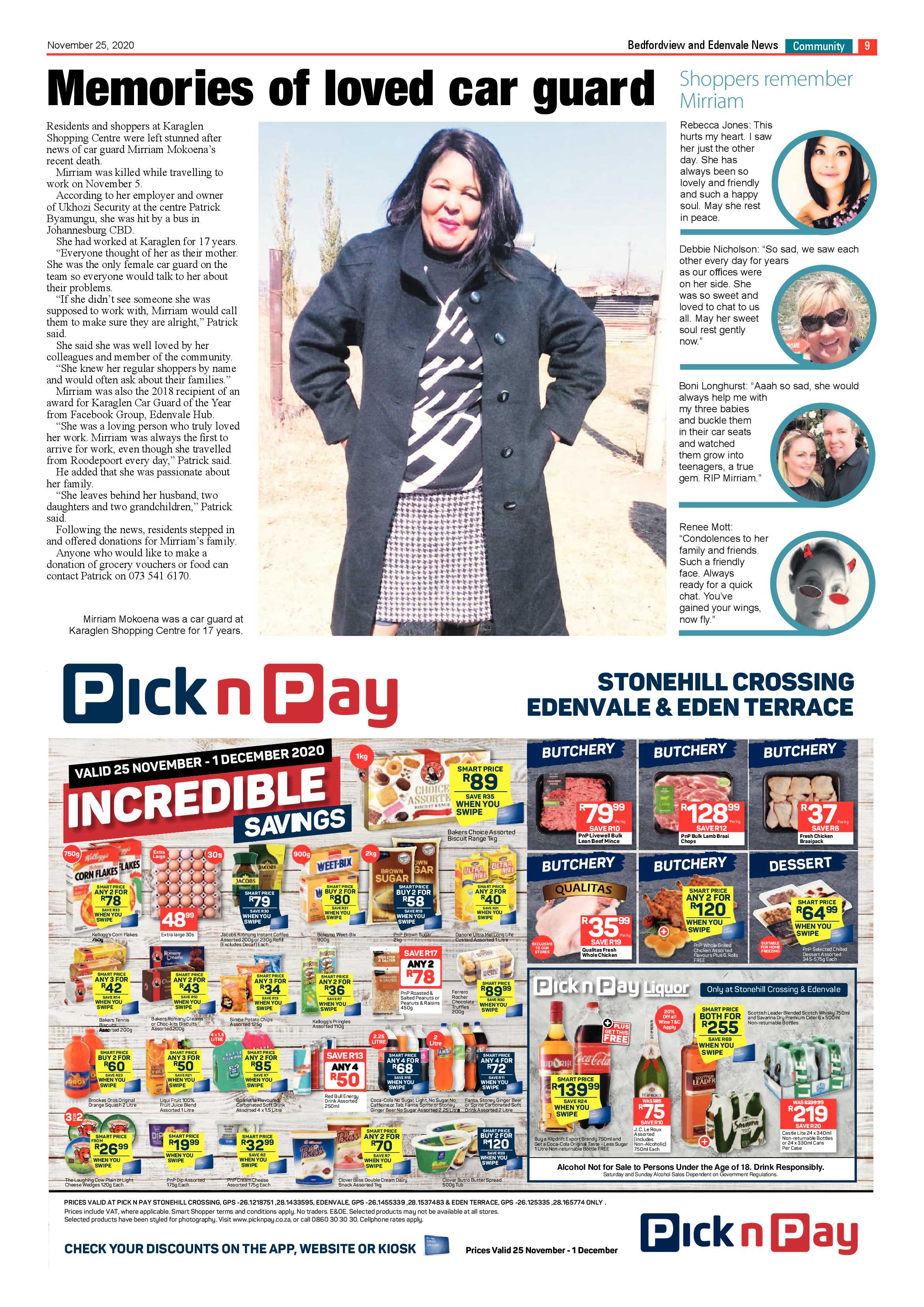 Bedford and Edenvale News 25  November 2020 page 9