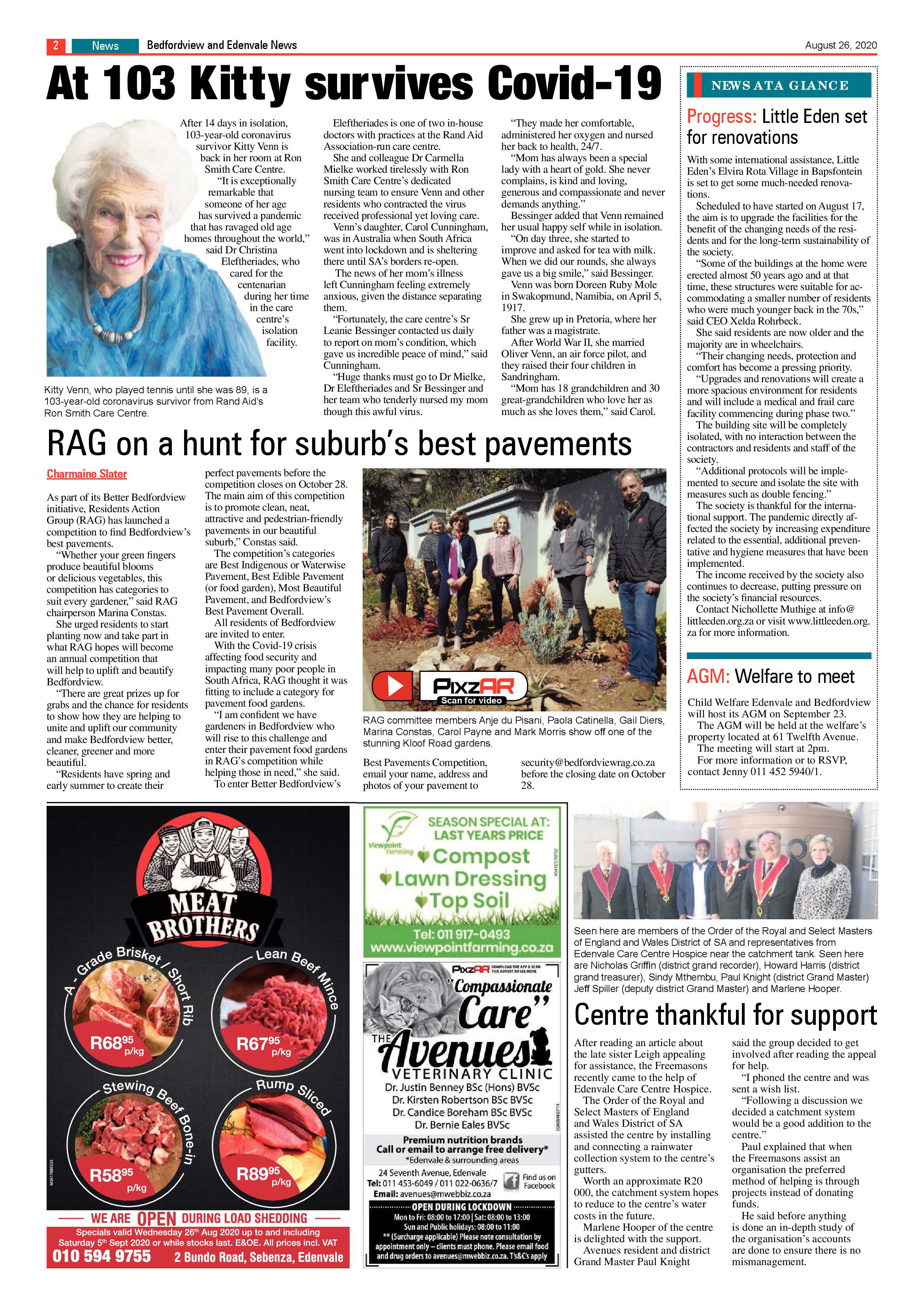 Bedford and Edenvale News 26 August 2020 page 2