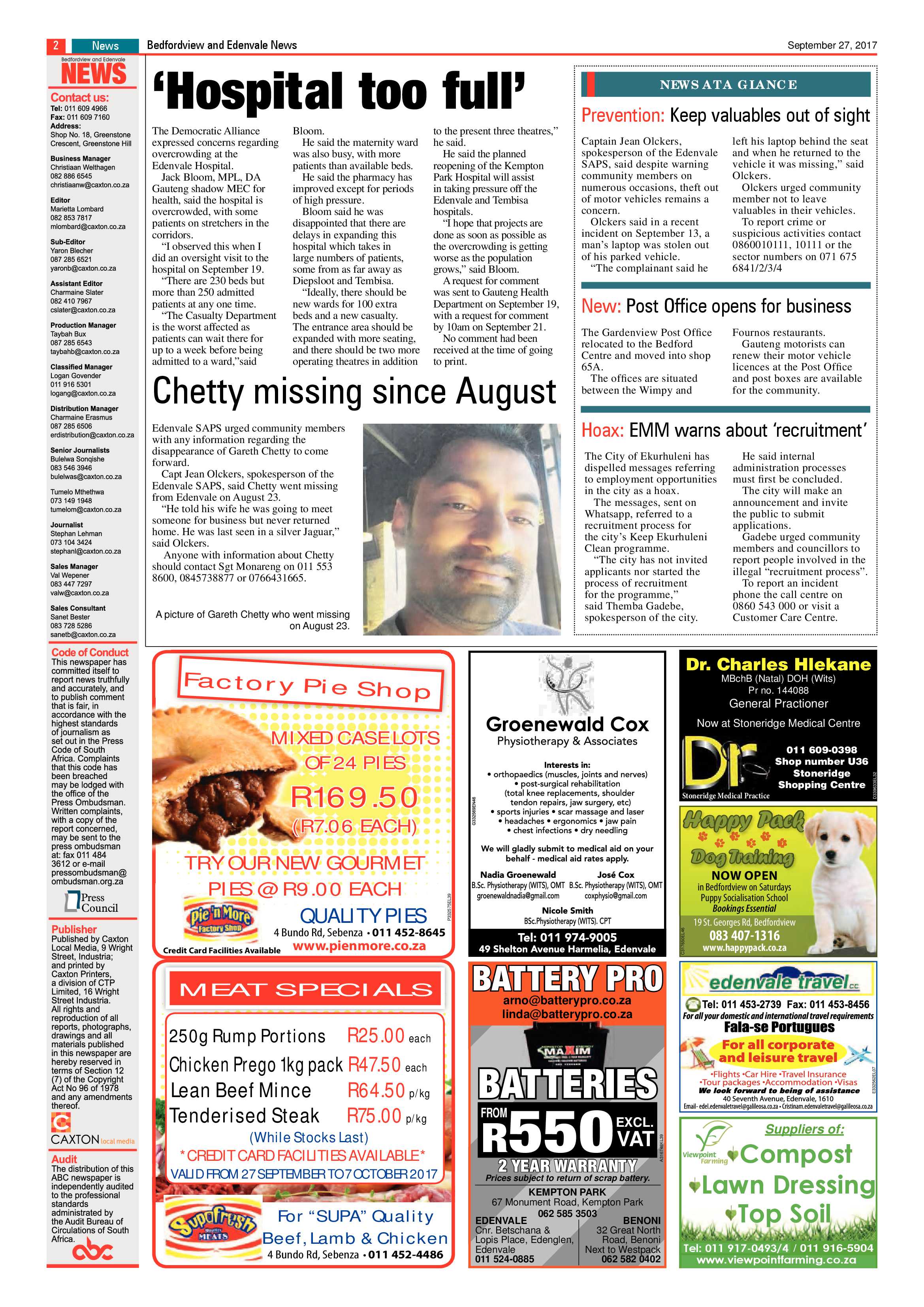 Bedfordview and Edenvale News 27 September 2017.pdf page 2