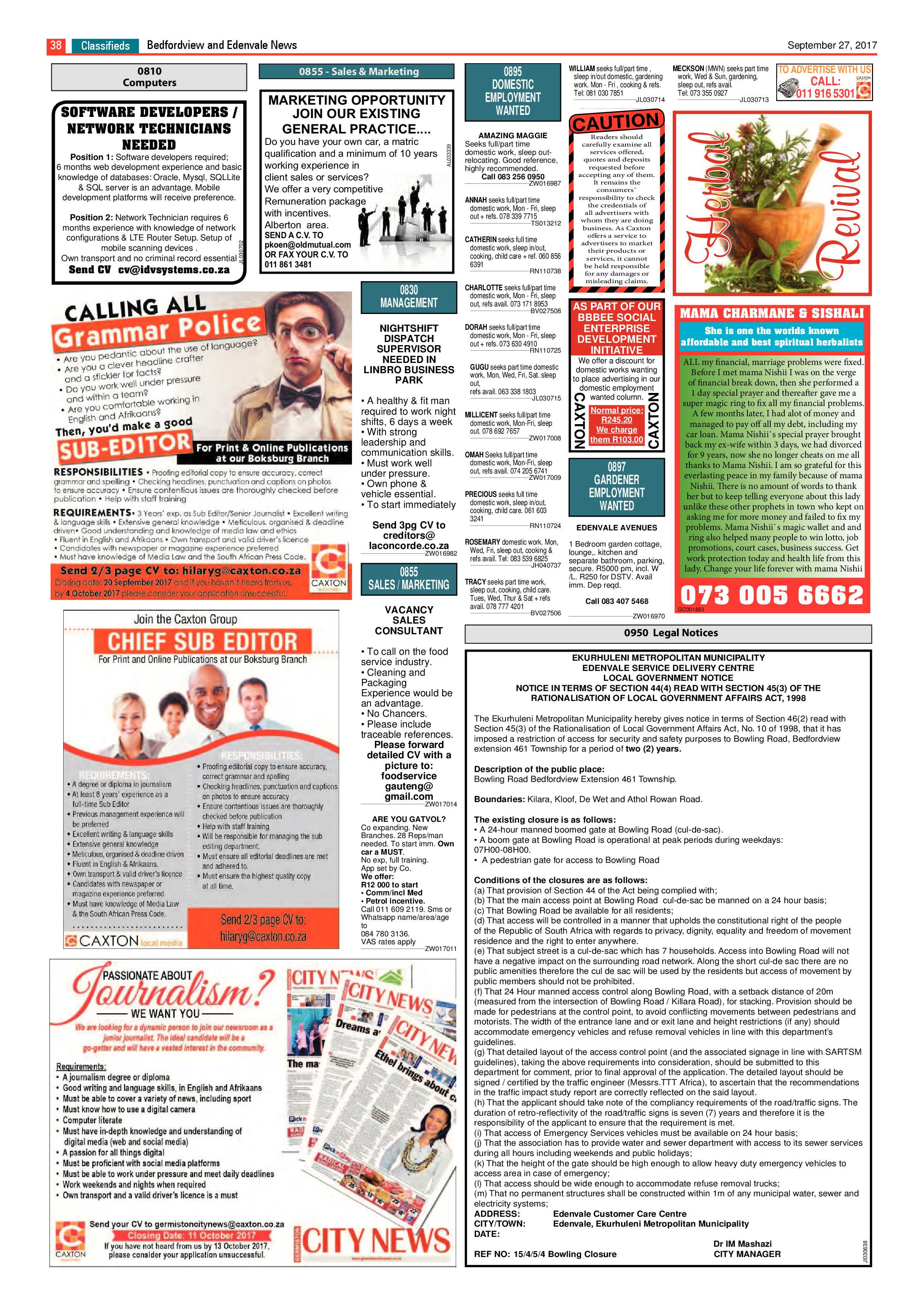 Bedfordview and Edenvale News 27 September 2017.pdf page 38