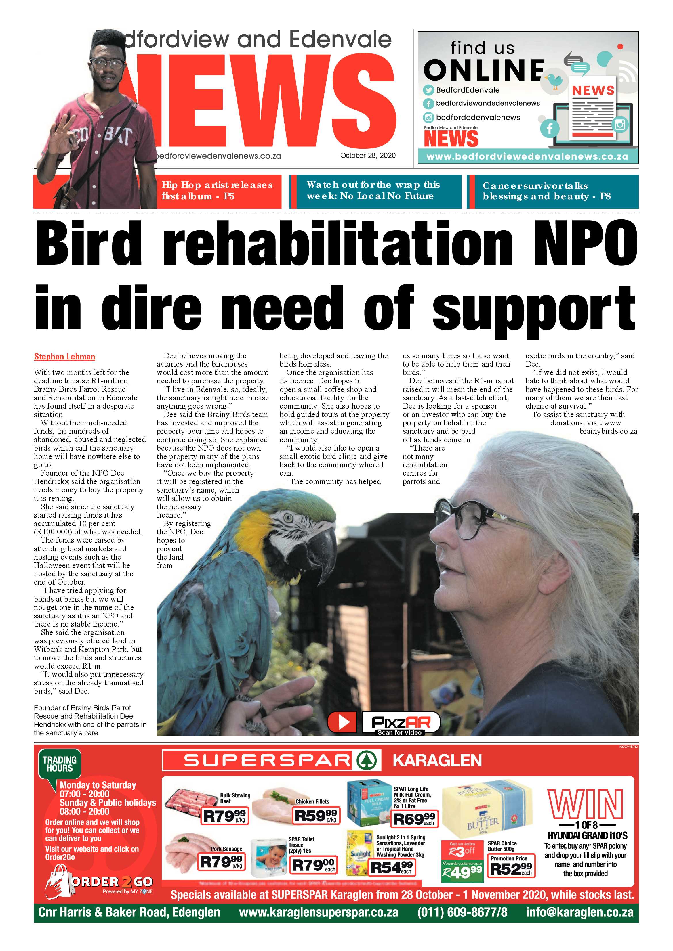 Bedford and Edenvale News 28 October 2020 page 1