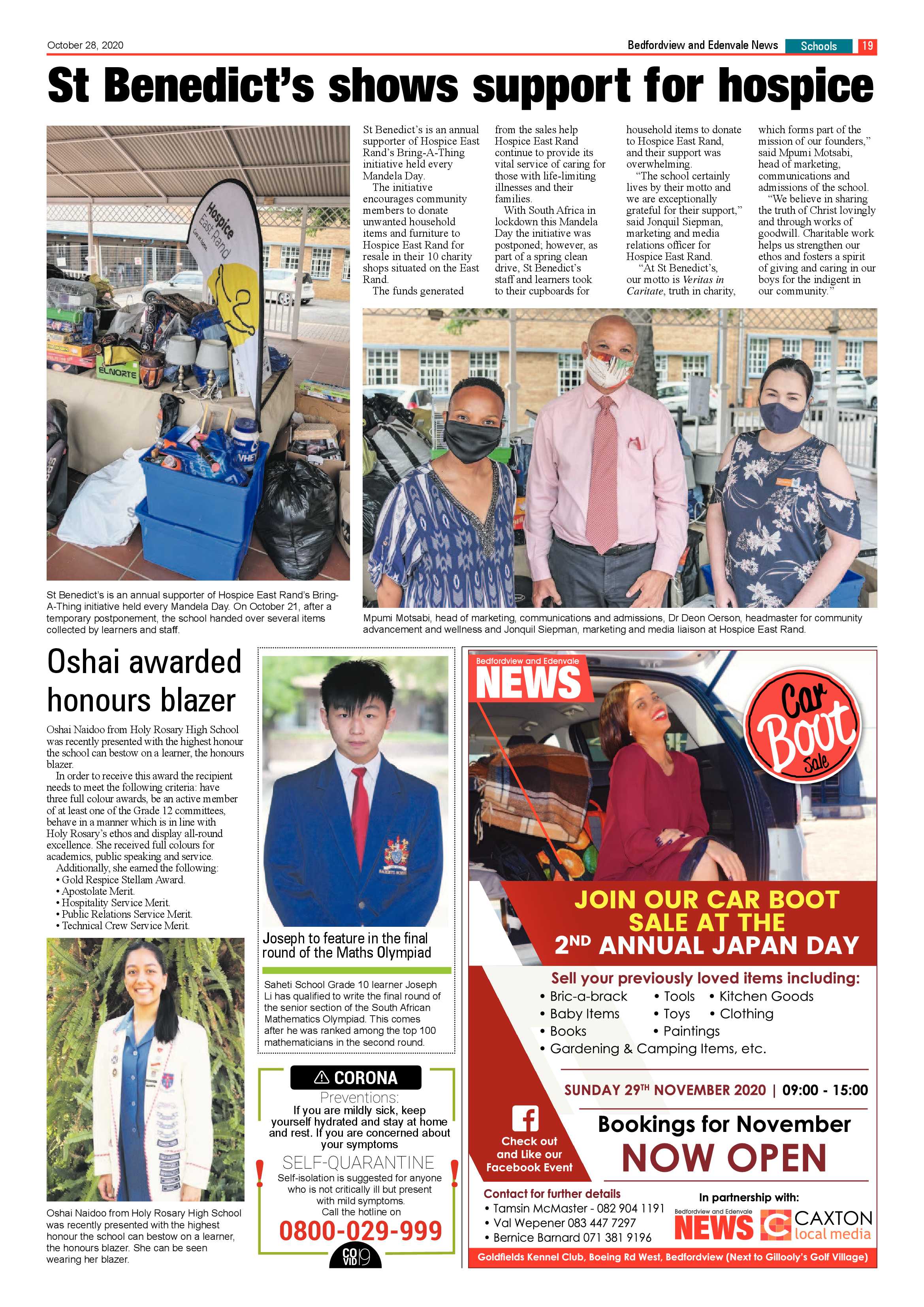 Bedford and Edenvale News 28 October 2020 page 19