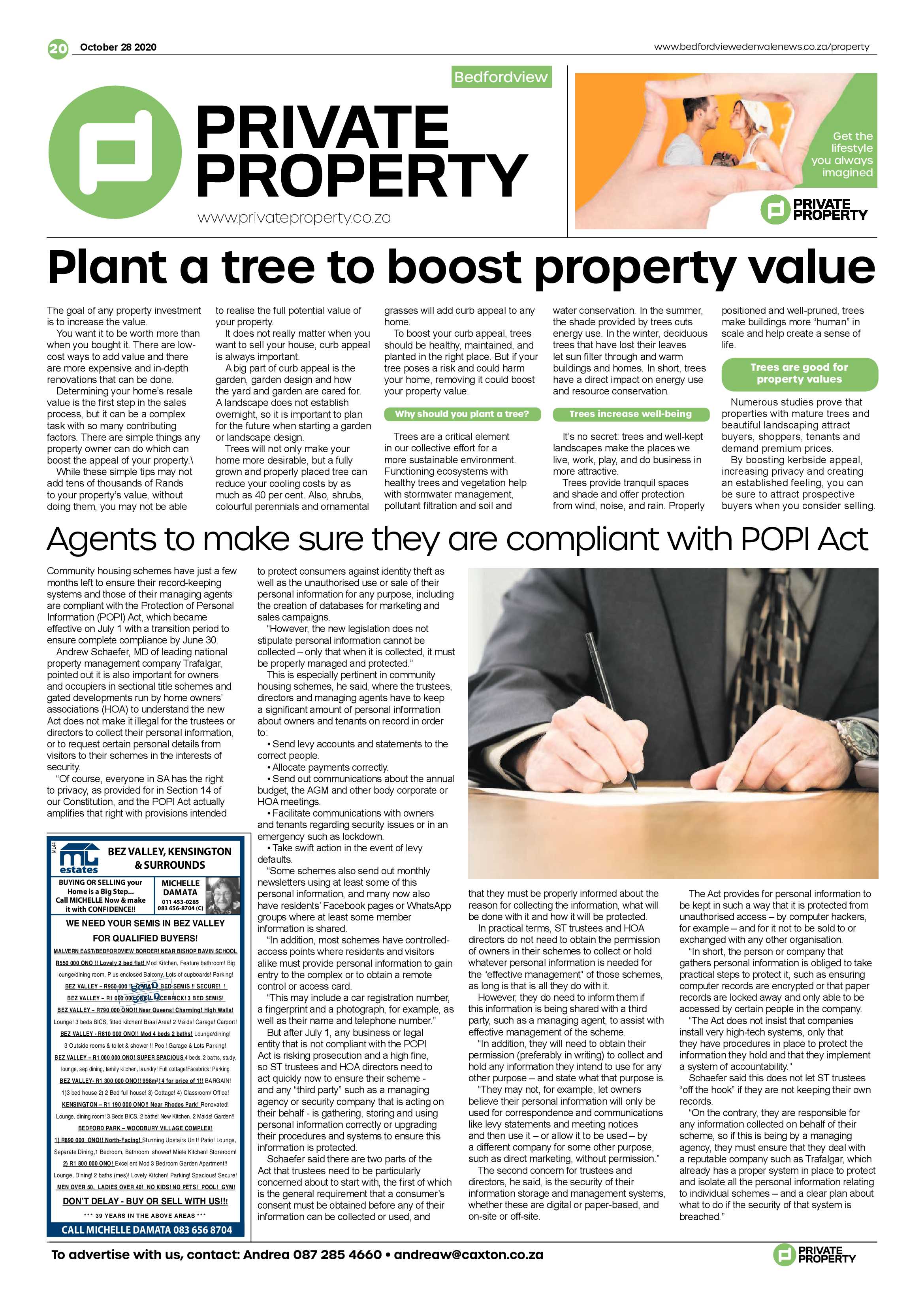 Bedford and Edenvale News 28 October 2020 page 20