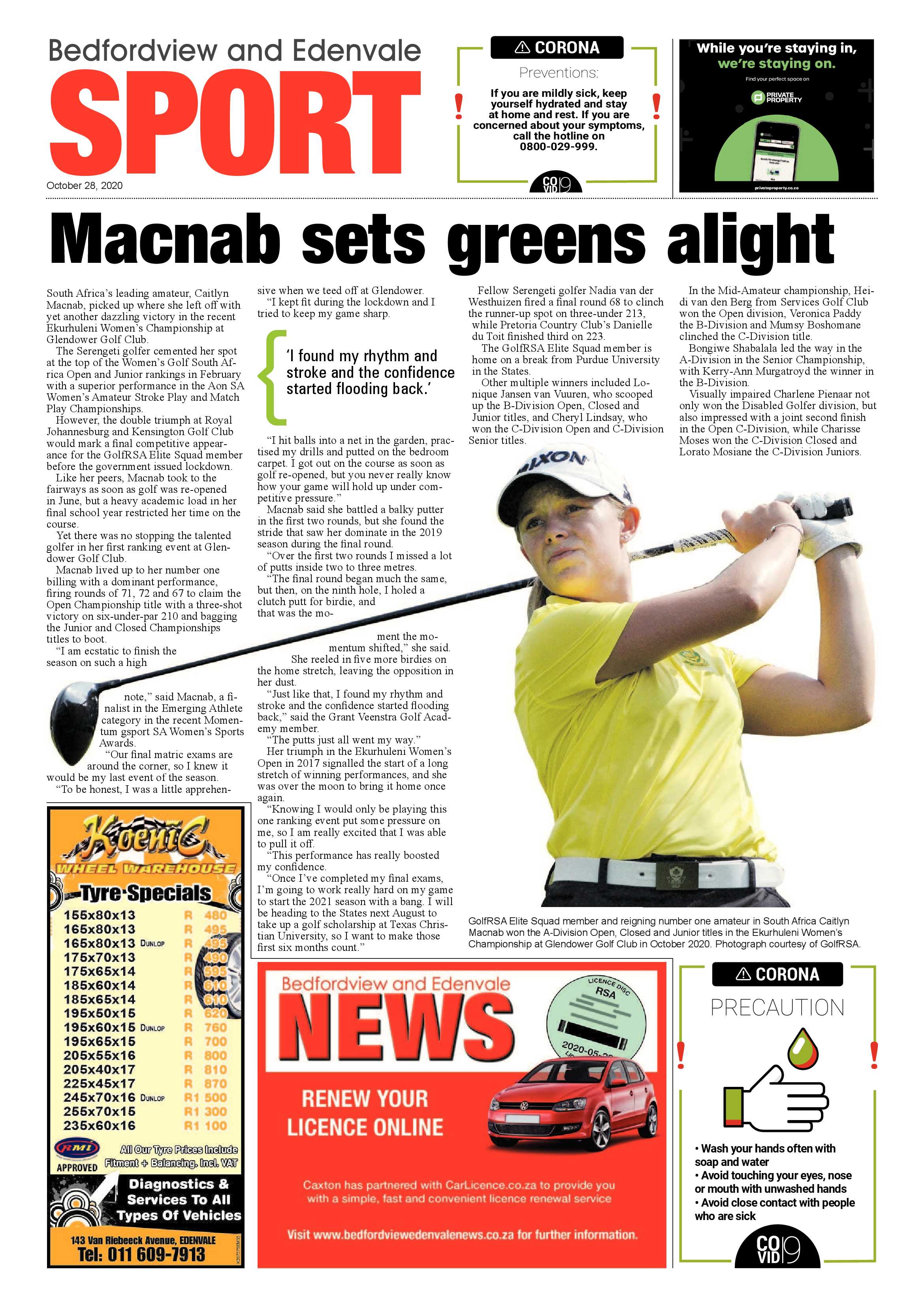 Bedford and Edenvale News 28 October 2020 page 24