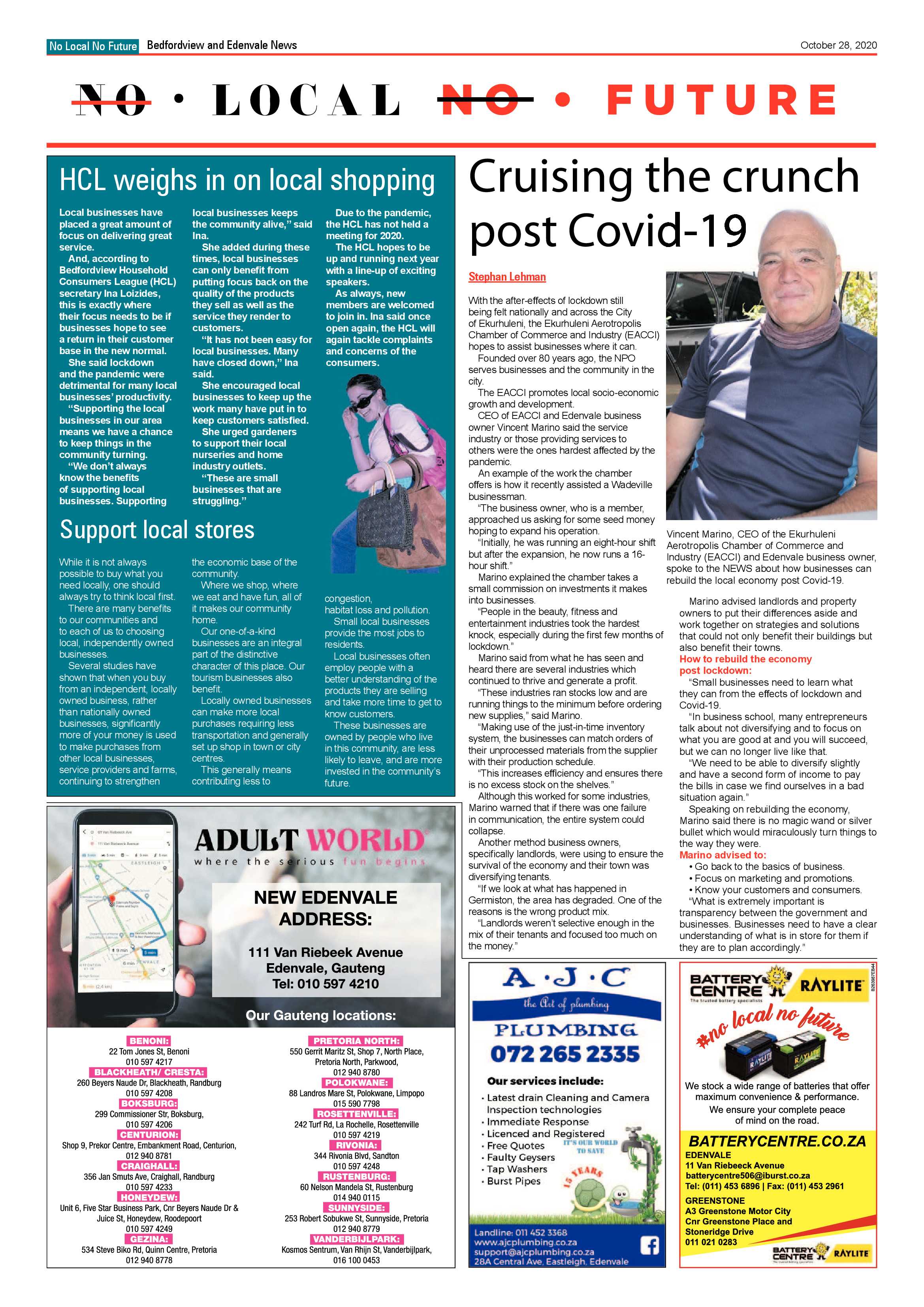 Bedford and Edenvale News 28 October 2020 page 28