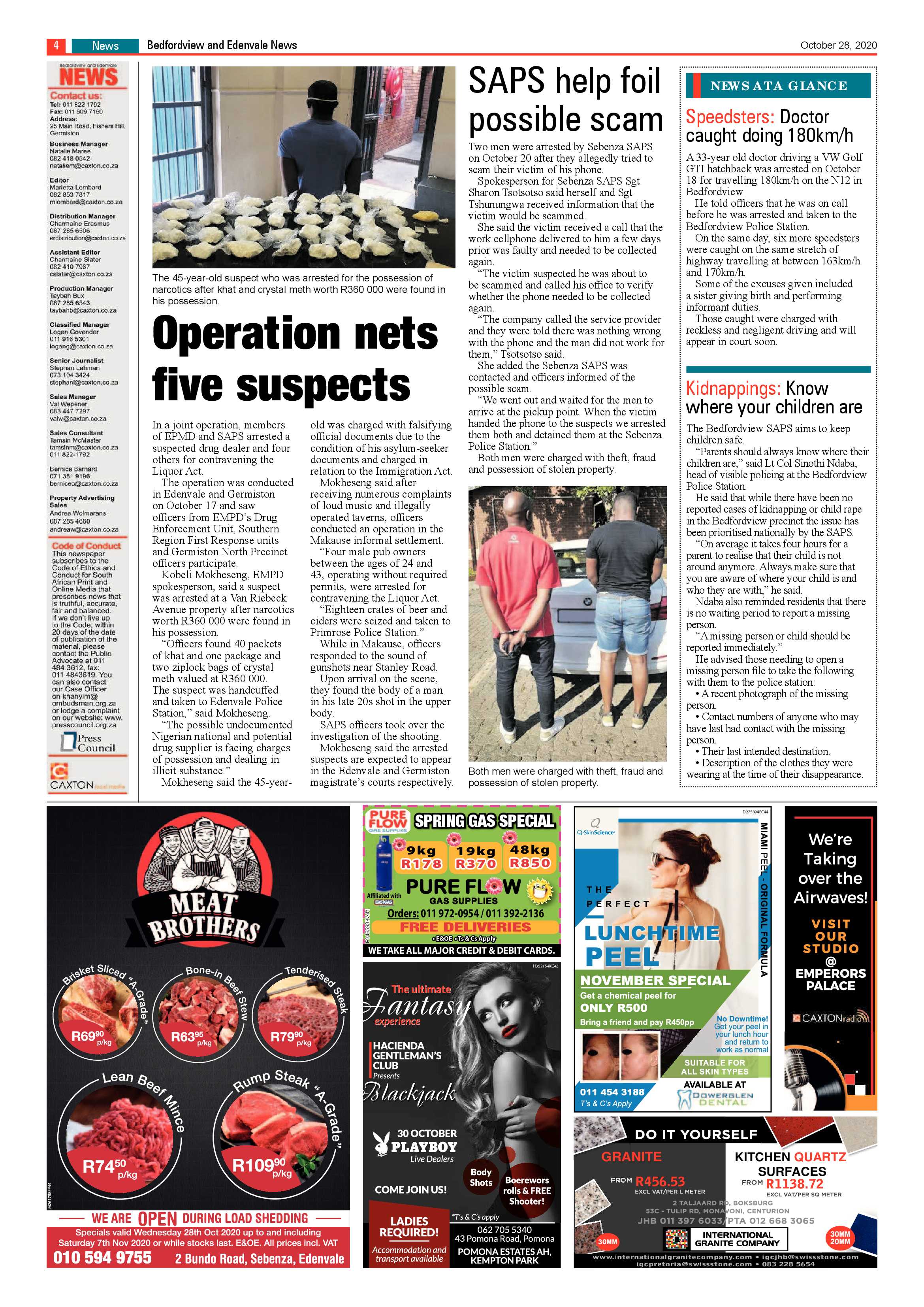 Bedford and Edenvale News 28 October 2020 page 4