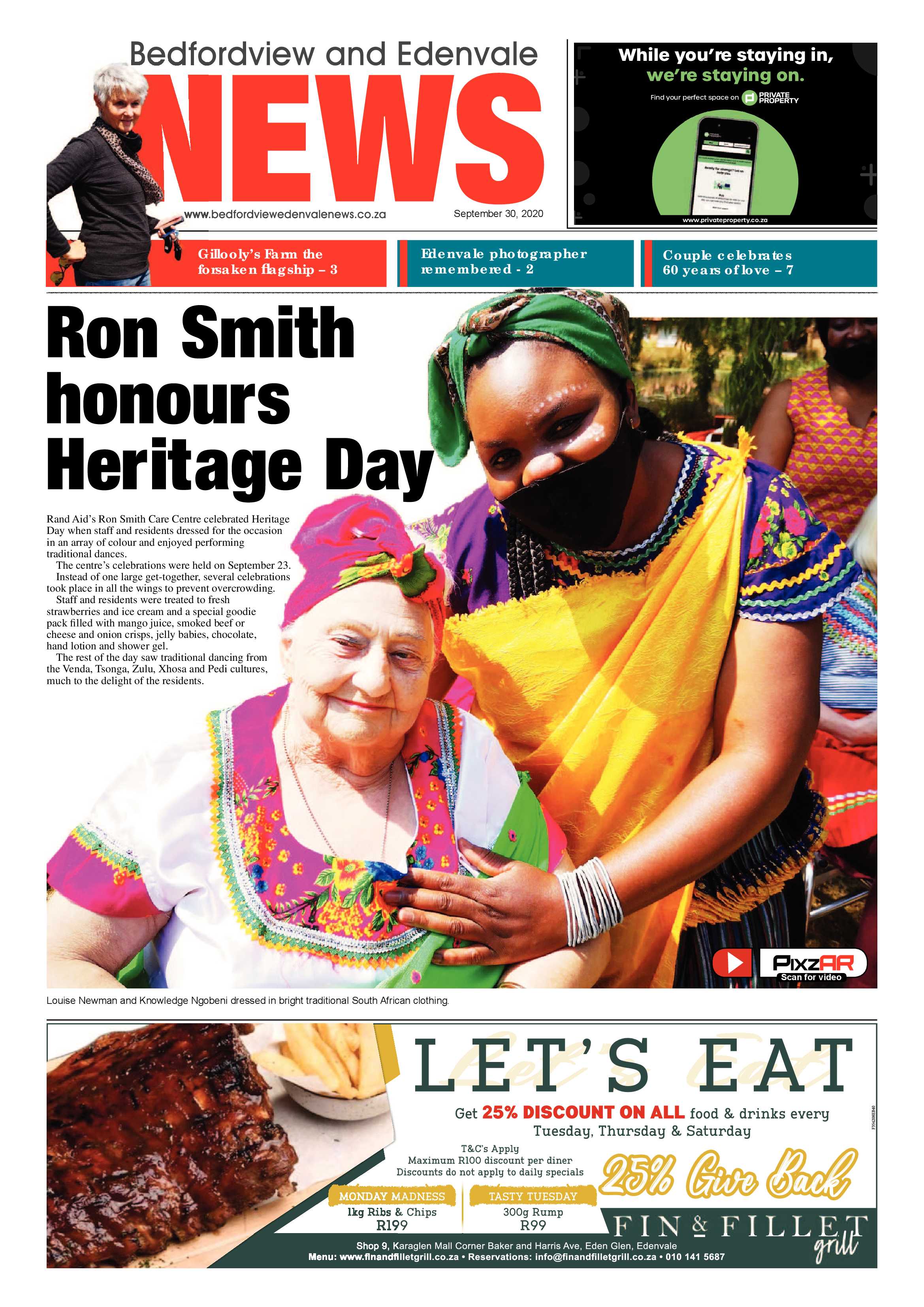 Bedford and Edenvale News 30 September 2020 page 1
