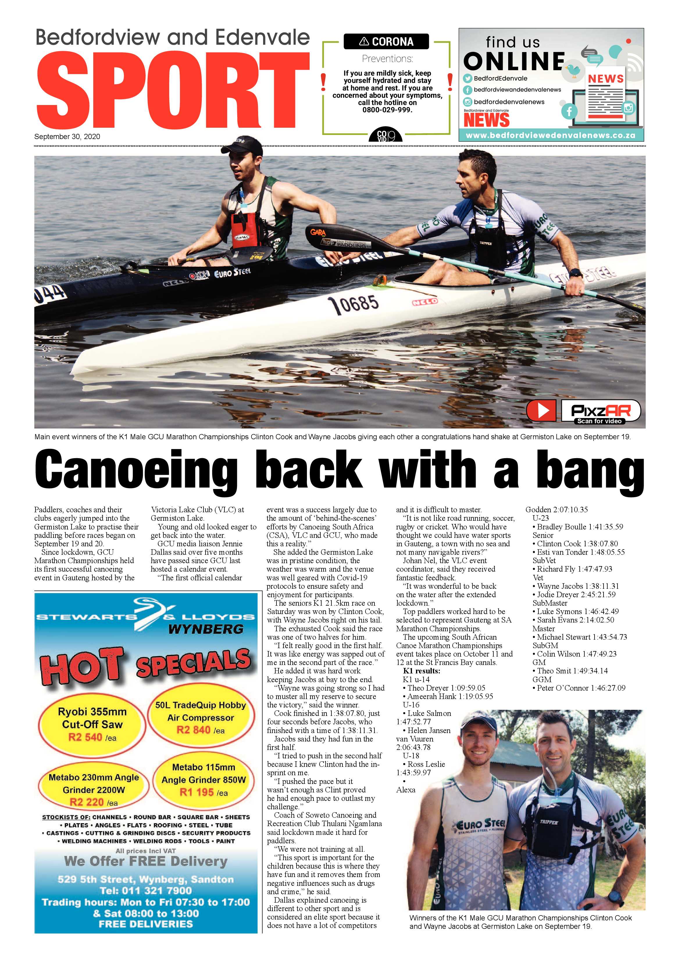 Bedford and Edenvale News 30 September 2020 page 16