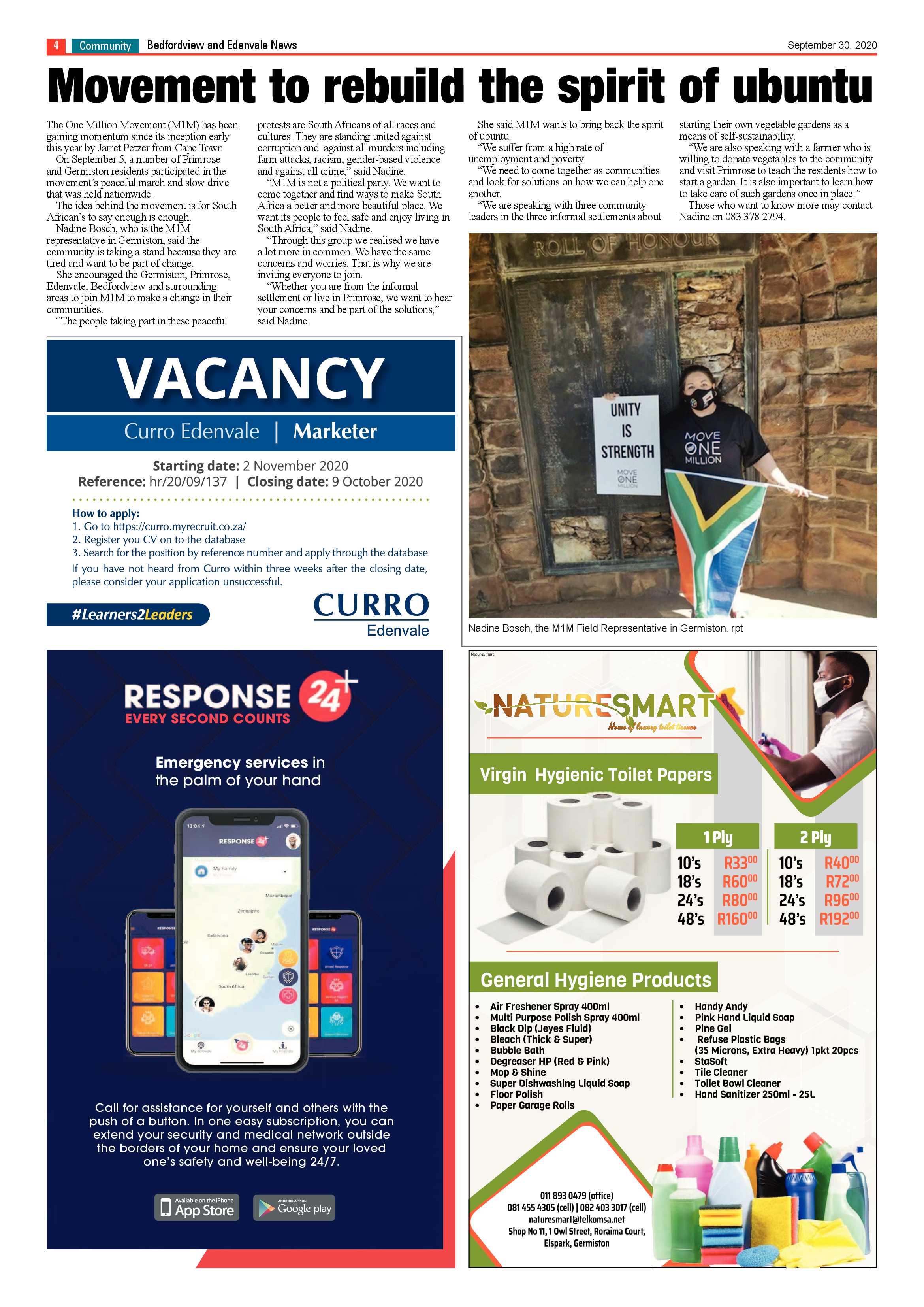 Bedford and Edenvale News 30 September 2020 page 4