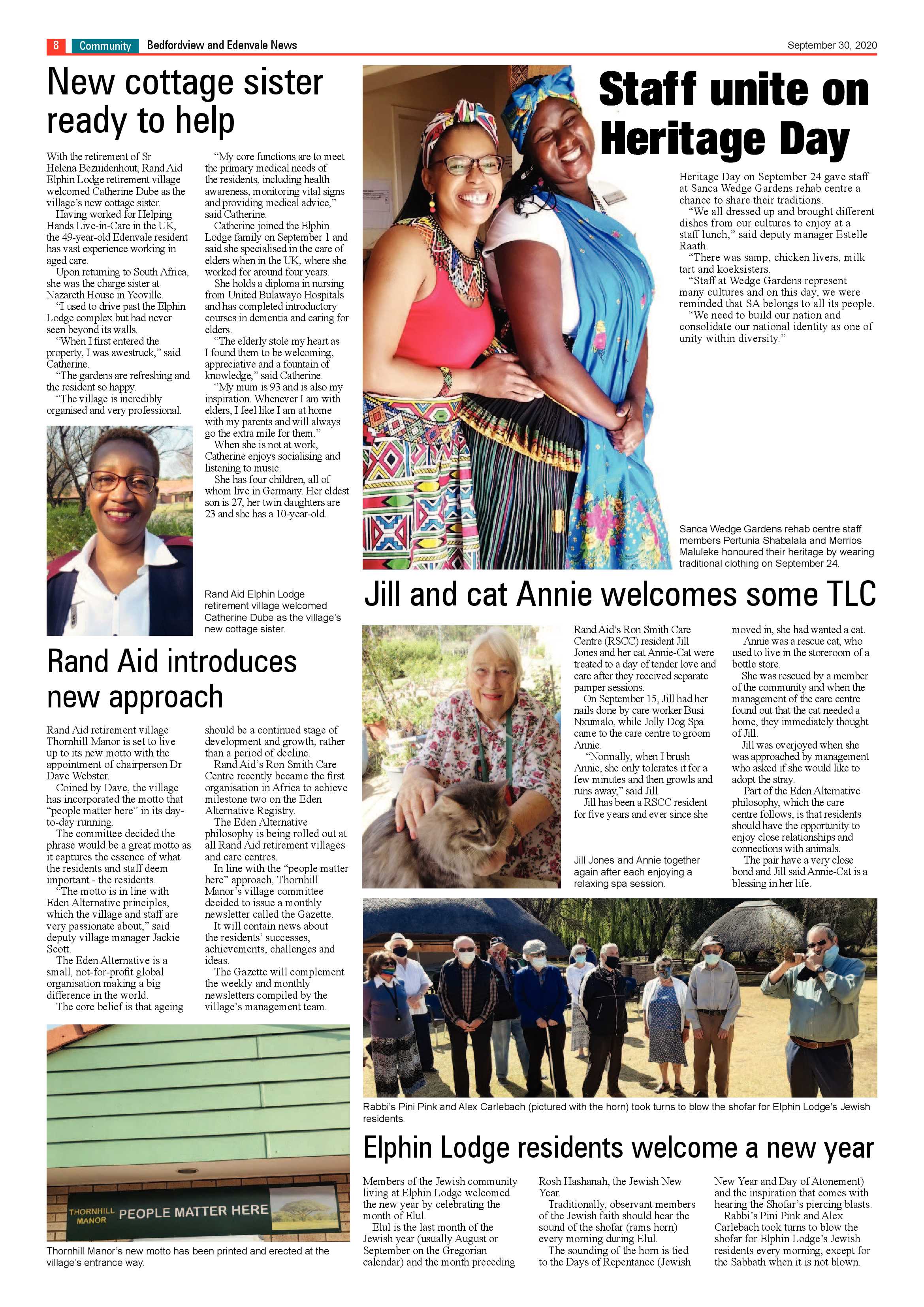 Bedford and Edenvale News 30 September 2020 page 8