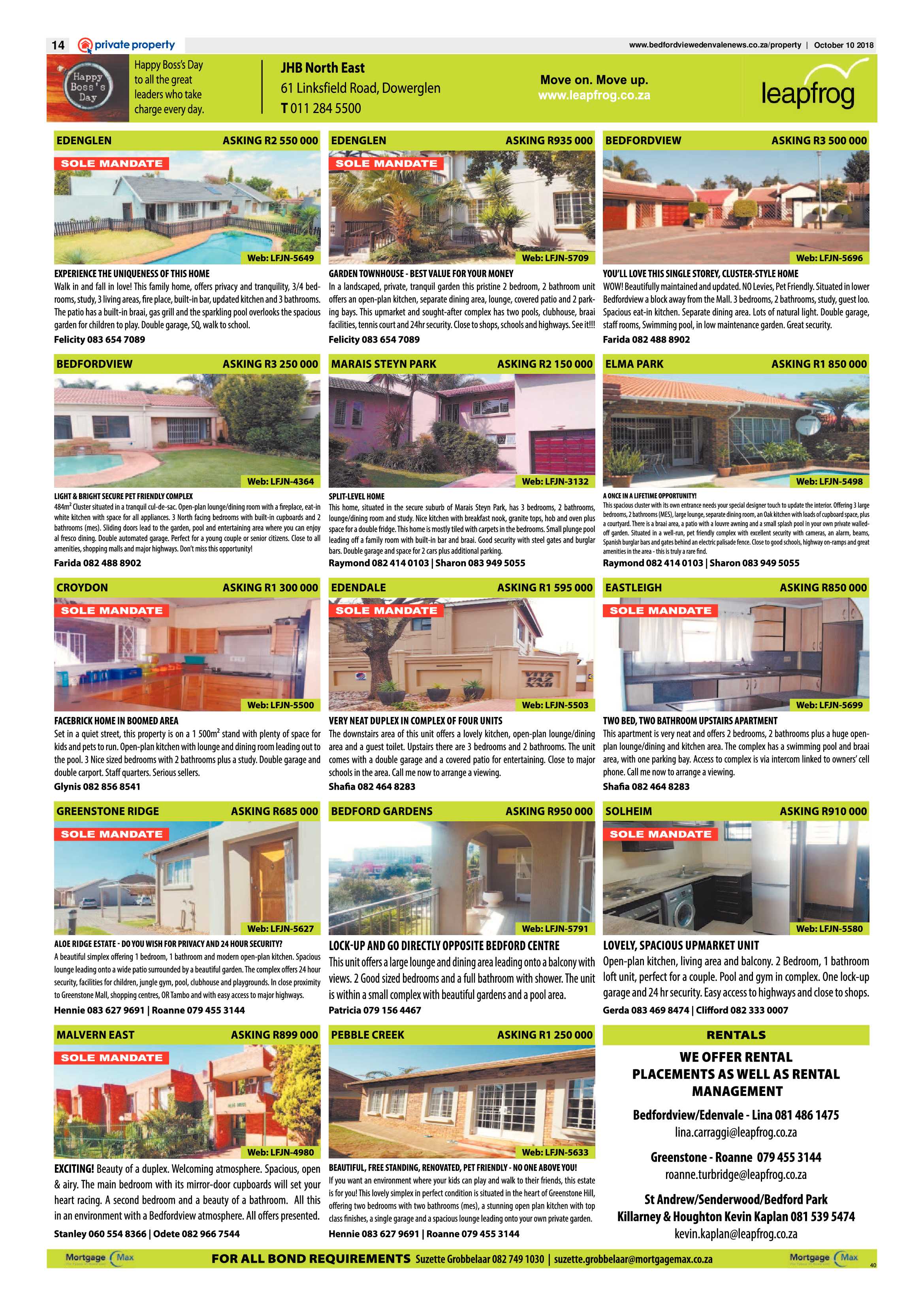 Bedford and Edenvale news 10 October 2018 page 14