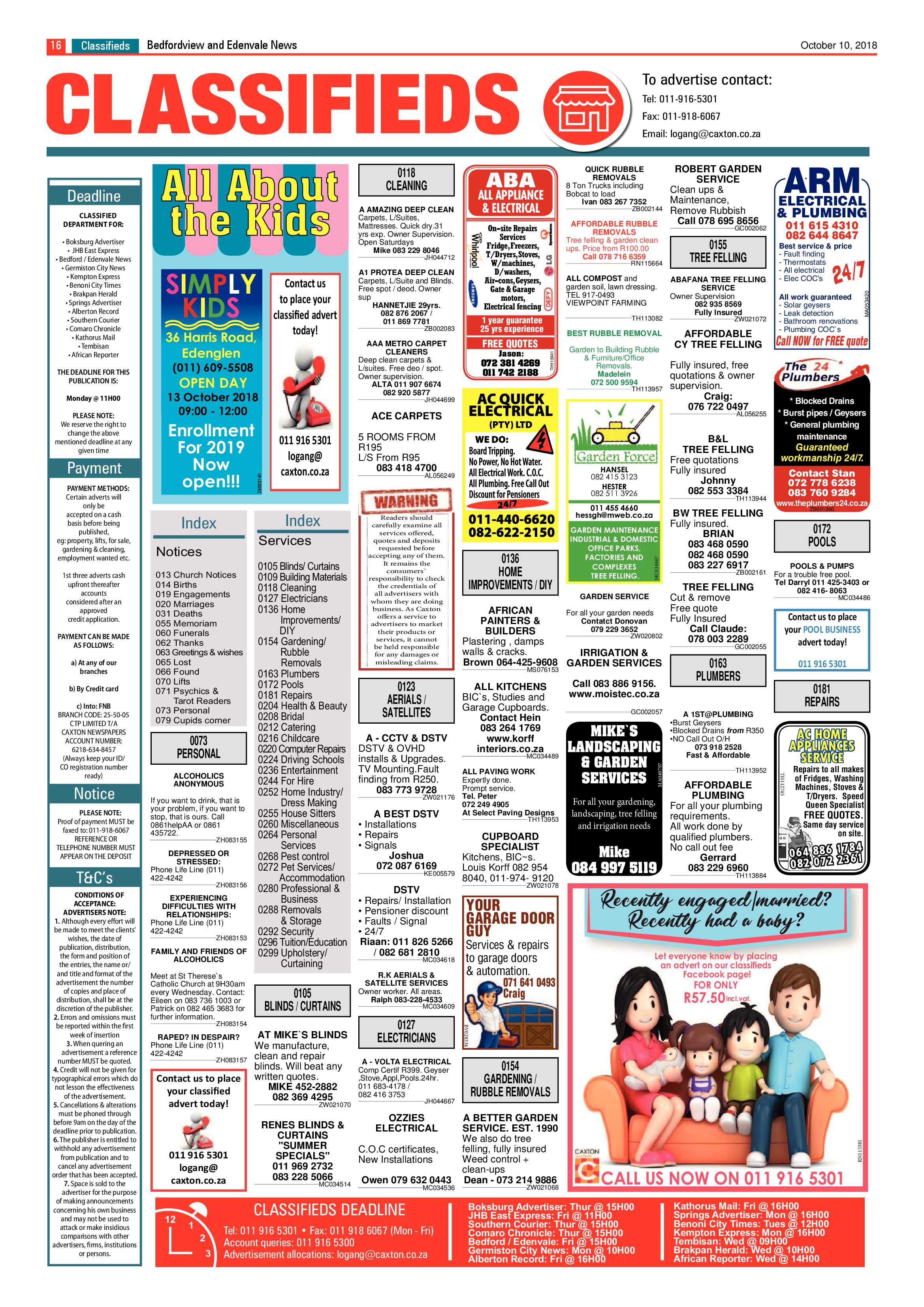 Bedford and Edenvale news 10 October 2018 page 16