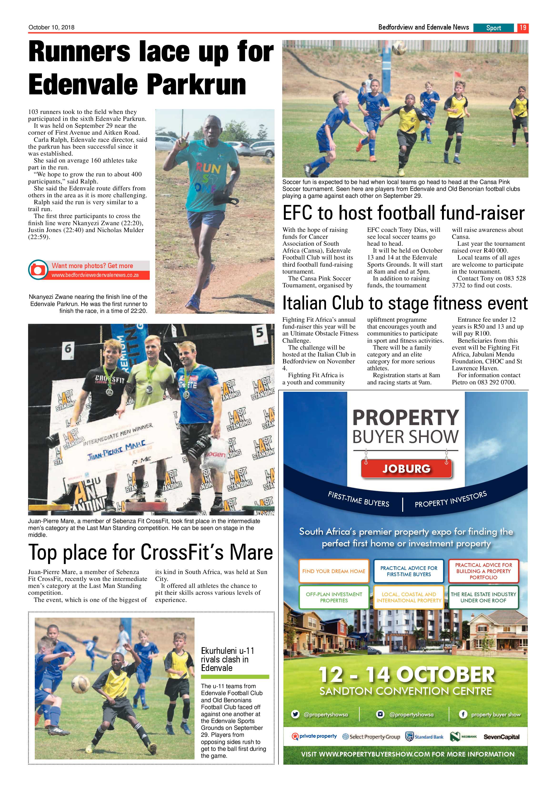 Bedford and Edenvale news 10 October 2018 page 19