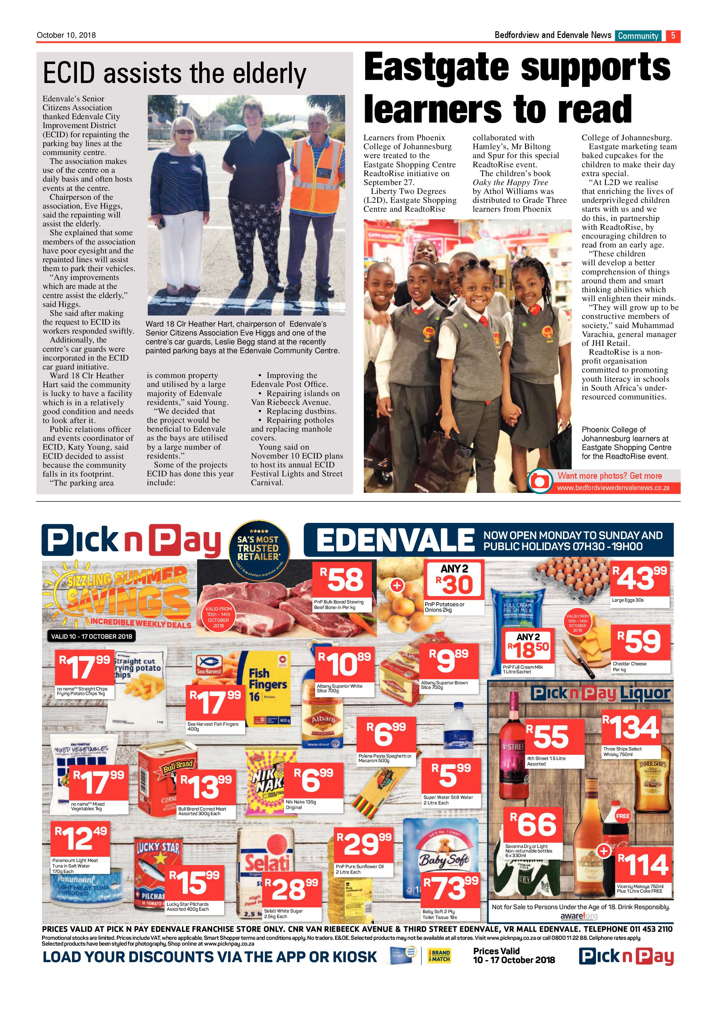 Bedford and Edenvale news 10 October 2018 page 5