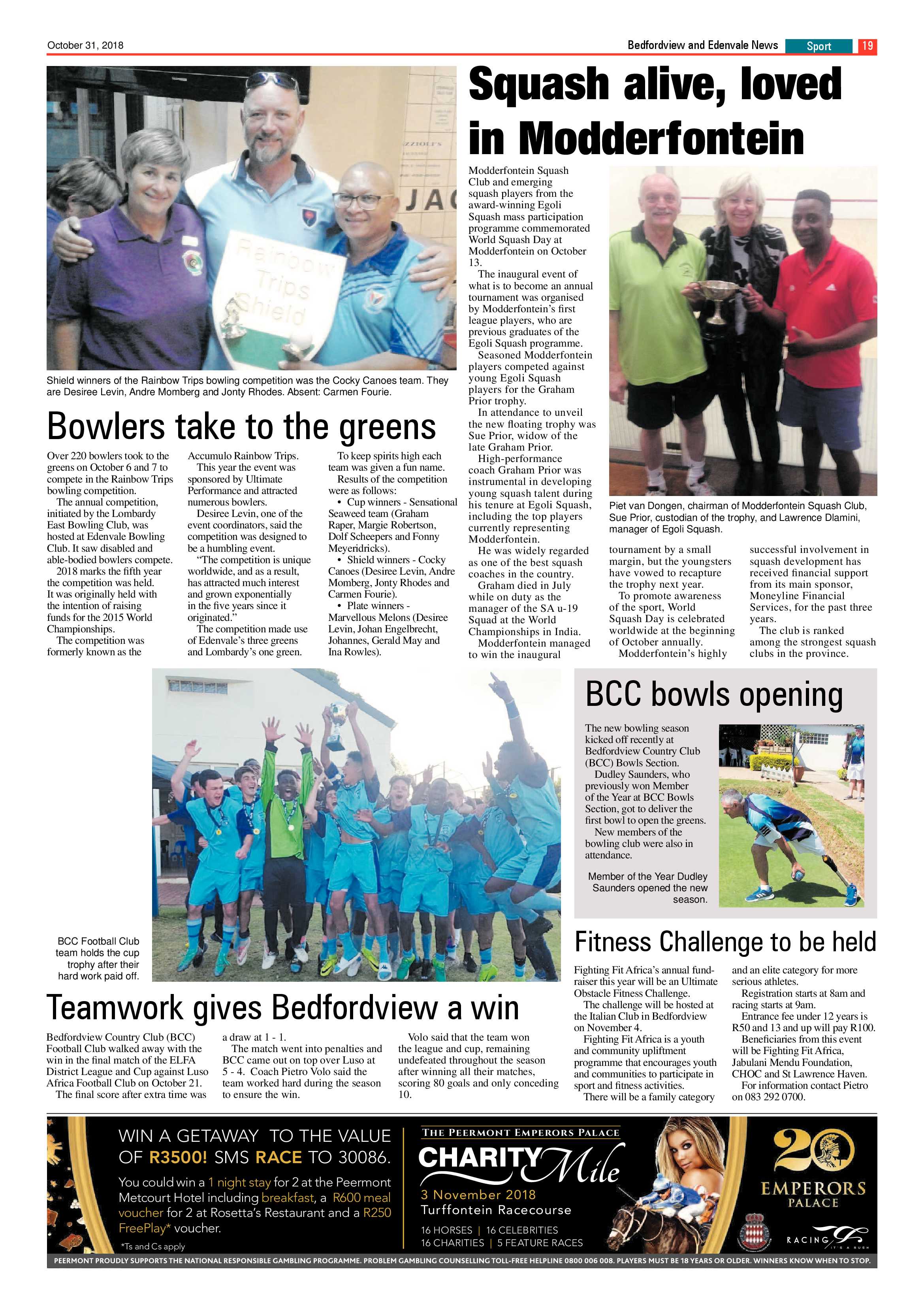 Bedfordvale and Edenvale News 31 October 2018 page 19