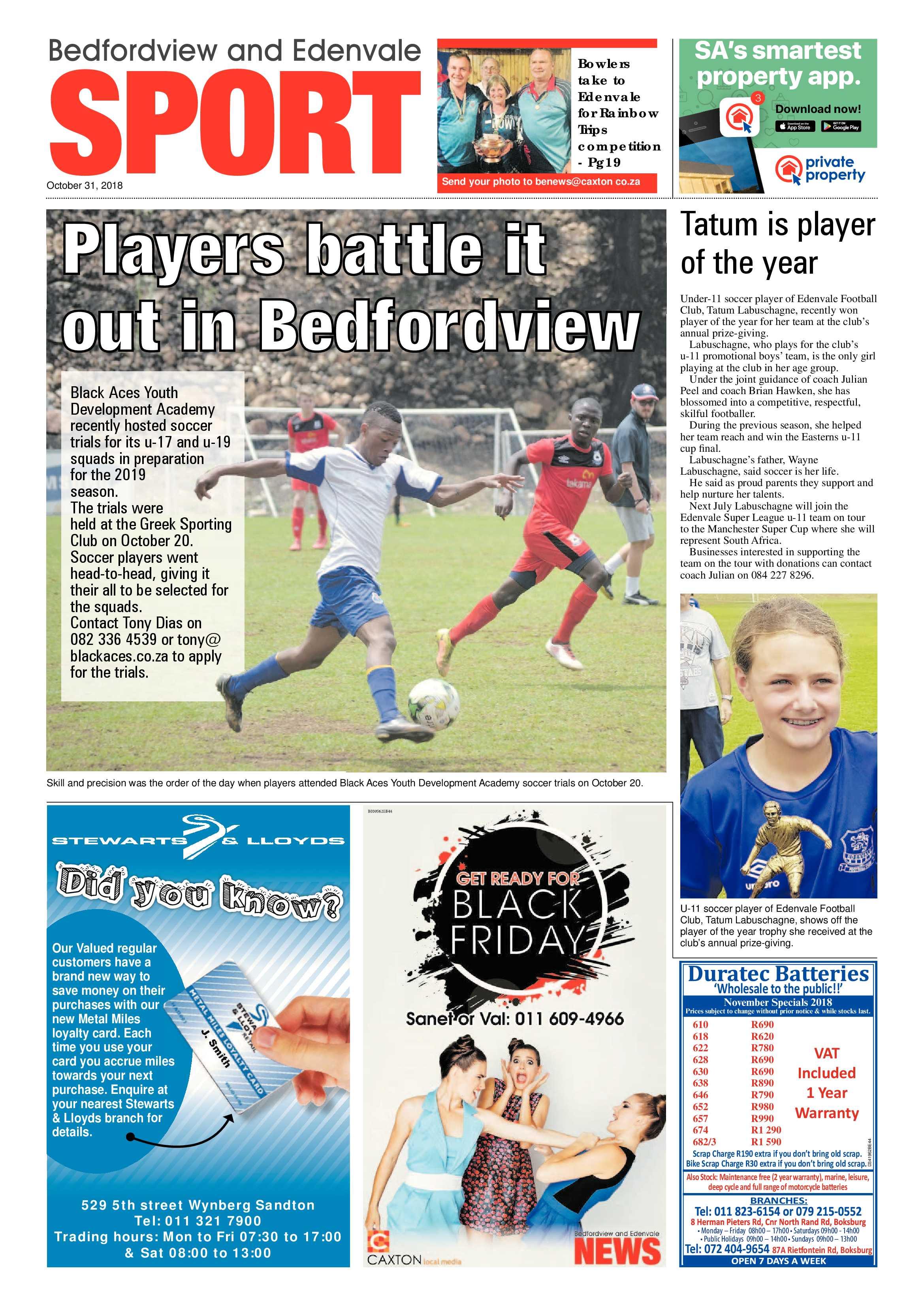 Bedfordvale and Edenvale News 31 October 2018 page 20