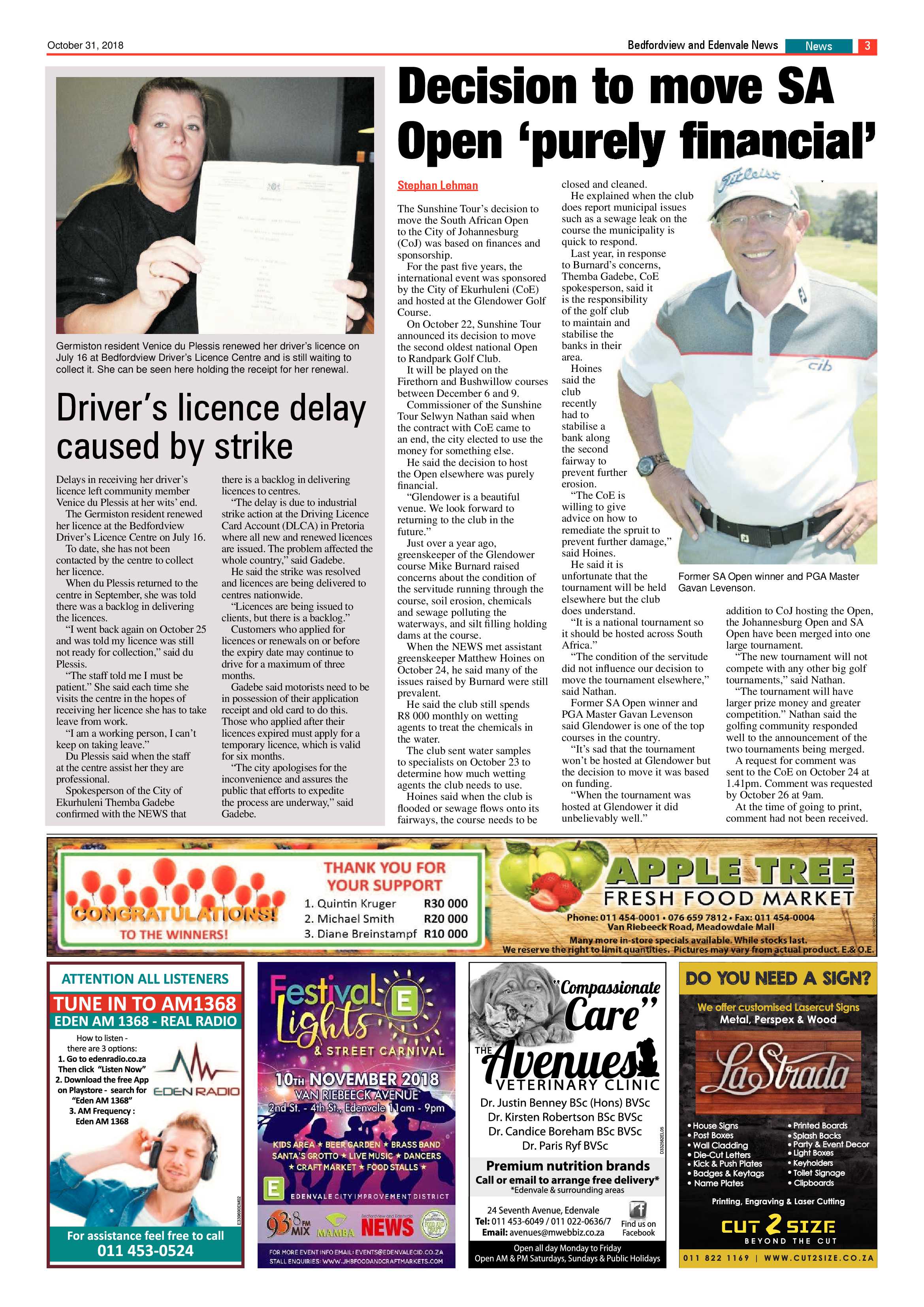 Bedfordvale and Edenvale News 31 October 2018 page 3