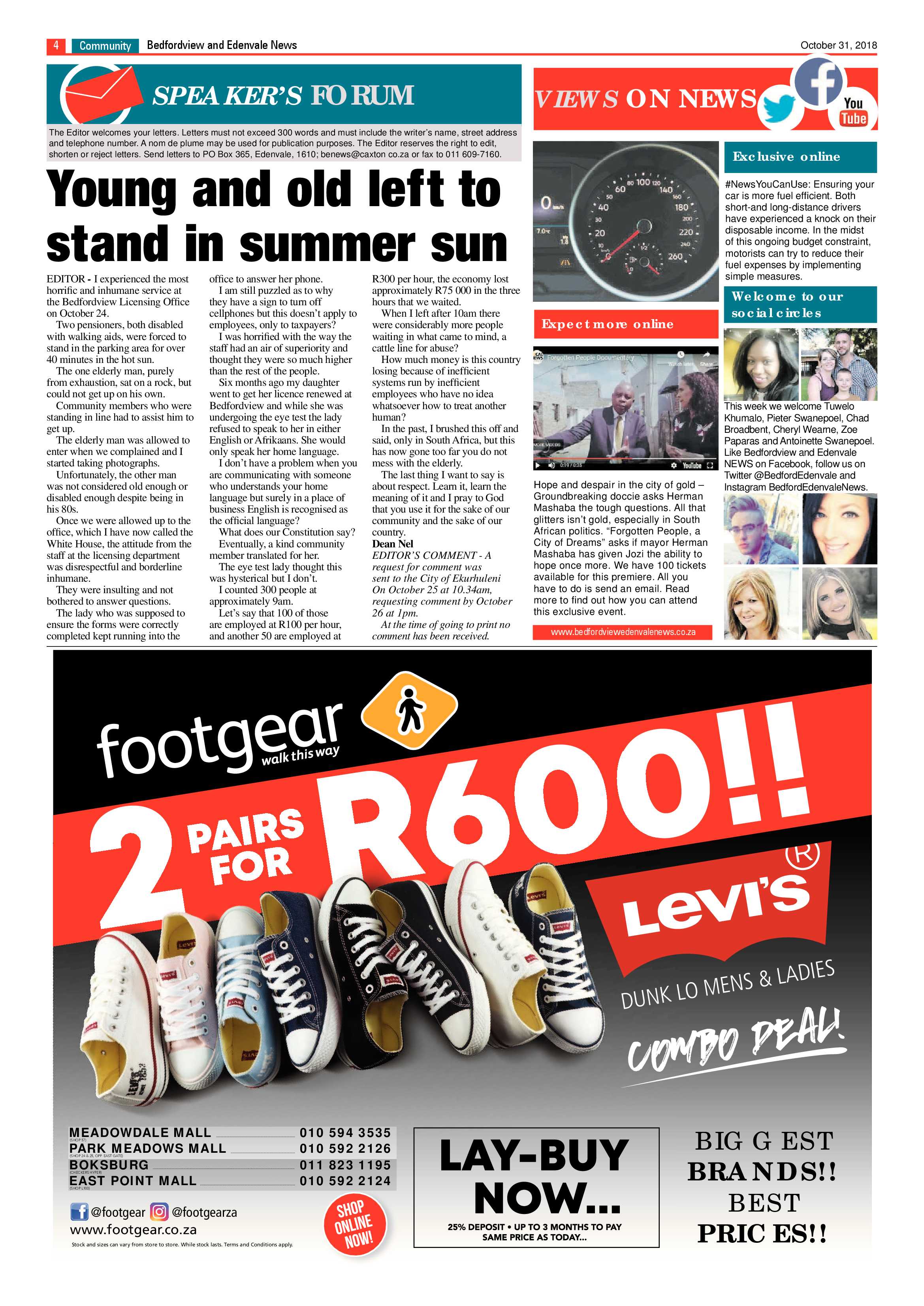 Bedfordvale and Edenvale News 31 October 2018 page 4