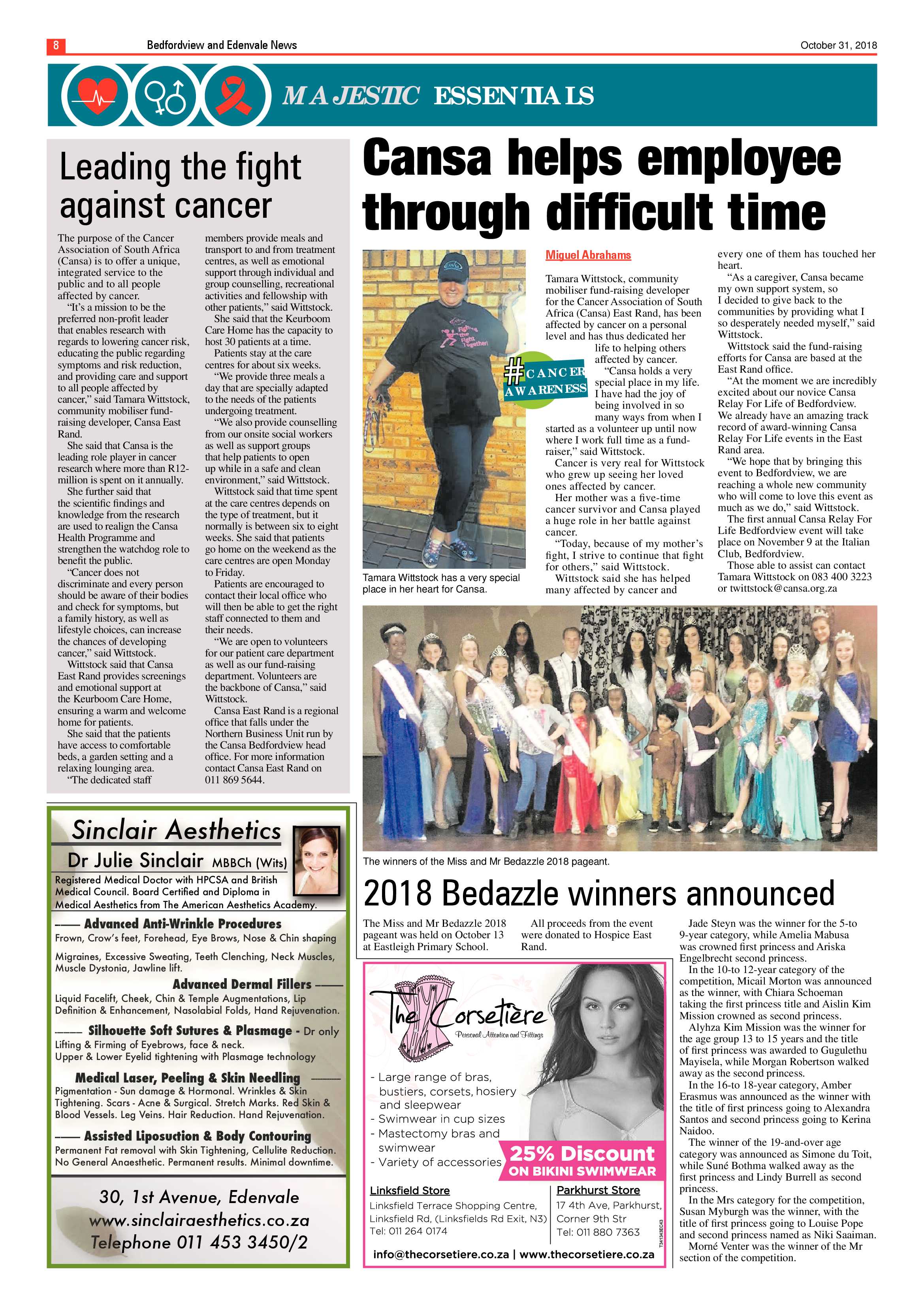 Bedfordvale and Edenvale News 31 October 2018 page 8