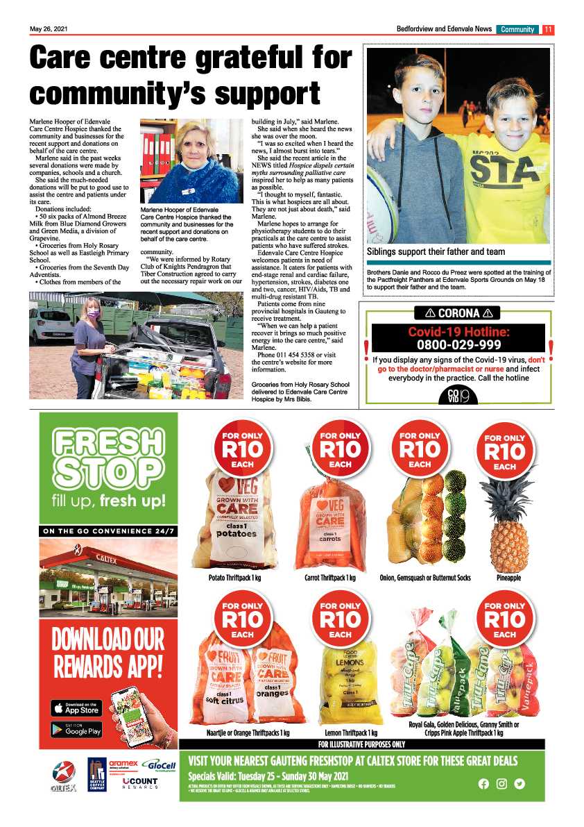 Bedfordview/Edenvale News 26 May 2021 page 11