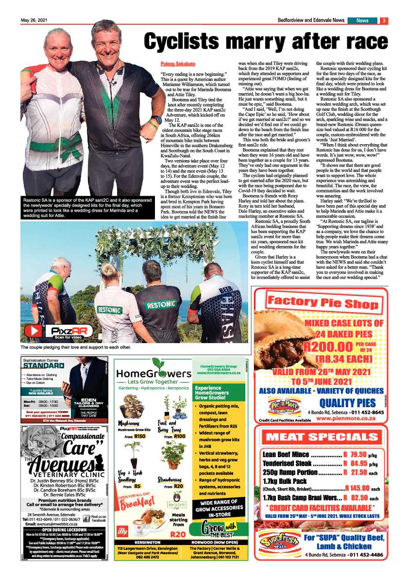 Bedfordview/Edenvale News 26 May 2021 page 3