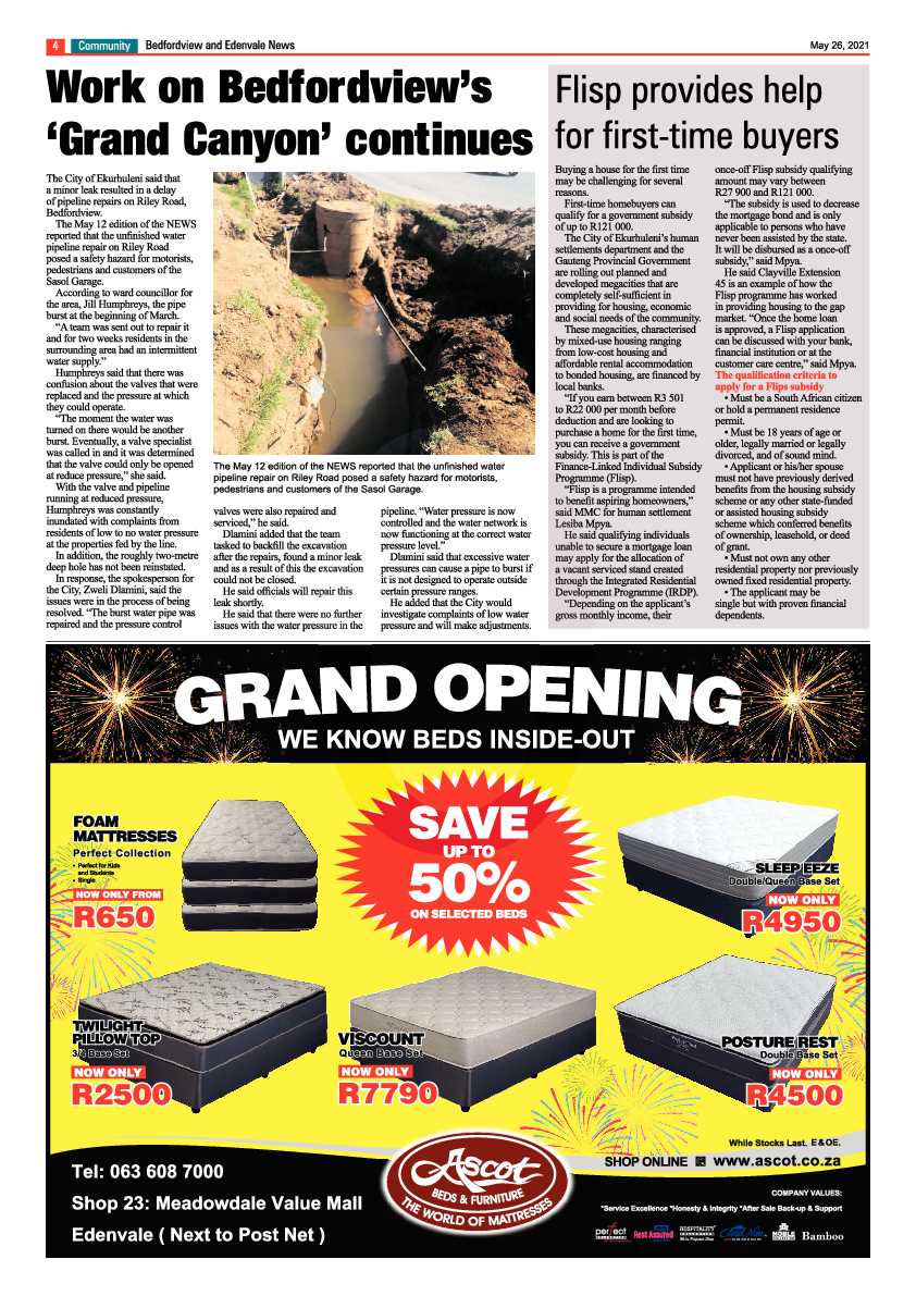 Bedfordview/Edenvale News 26 May 2021 page 4